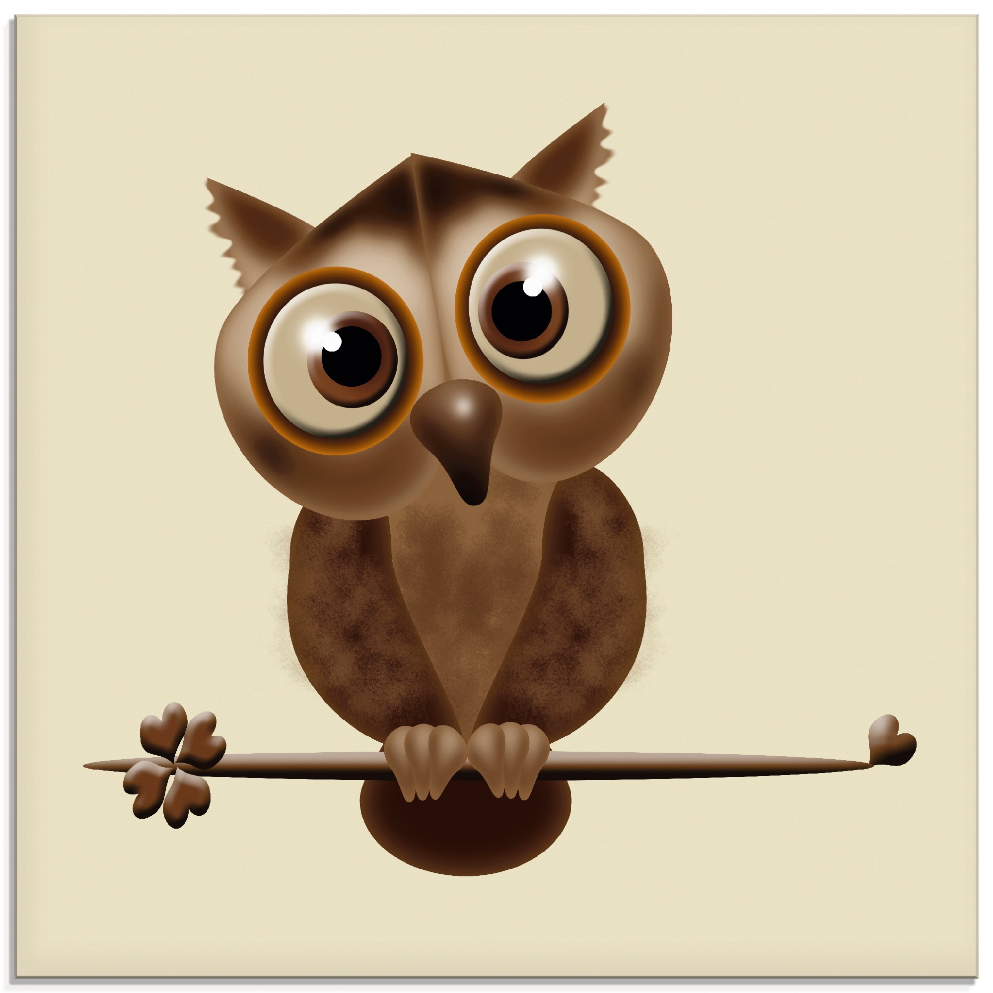 Image of Artland Glasbild »Sei mein Freund 3«, Vögel, (1 St.) bei Ackermann Versand Schweiz