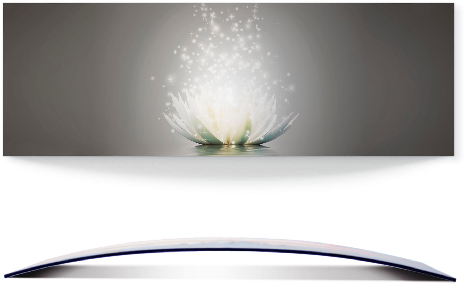 Image of Artland Wandbild »Magie der Lotus-Blume«, Blumen, (1 St.), 3D Optik gebogen bei Ackermann Versand Schweiz