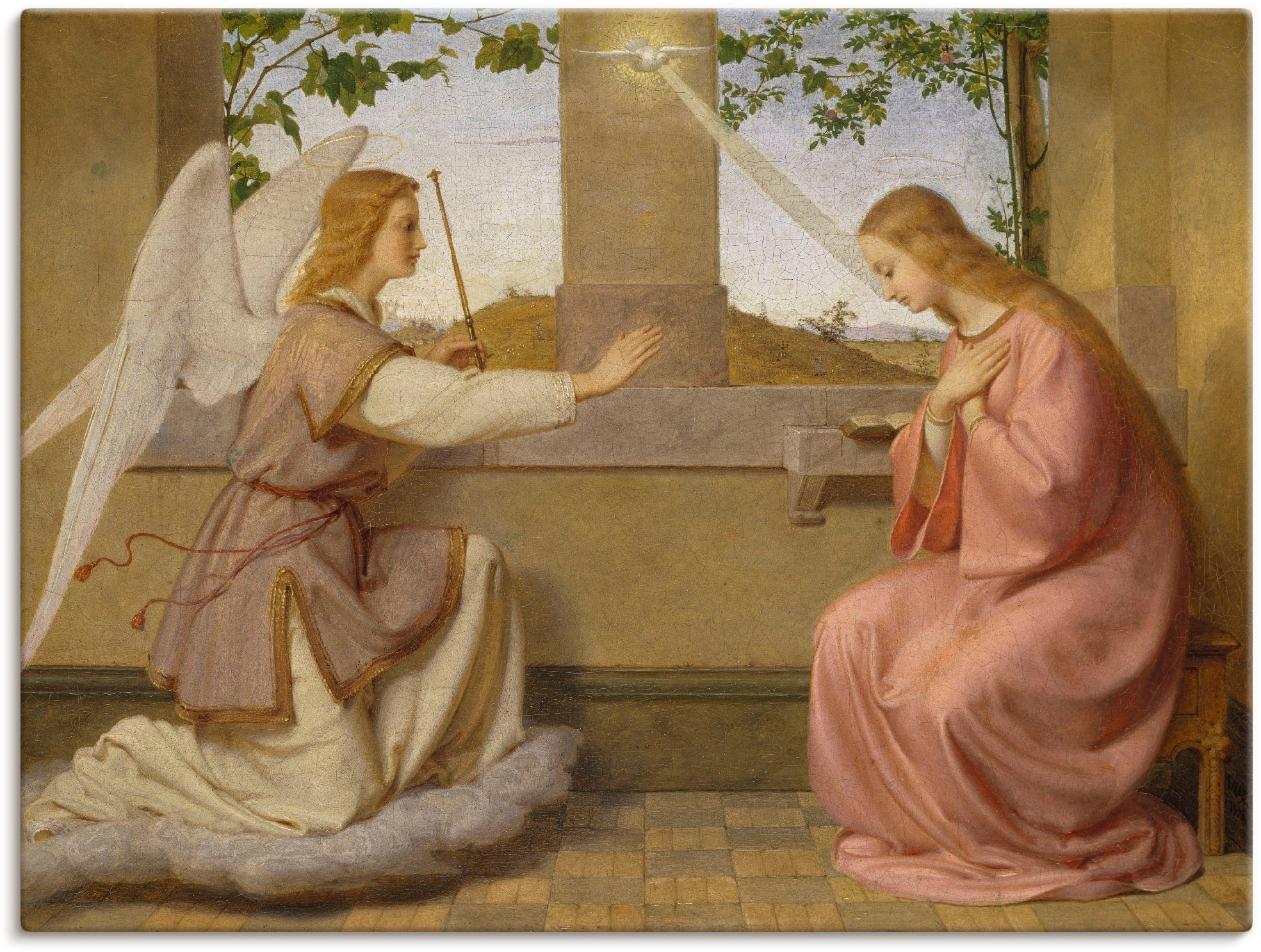 Image of Artland Wandbild »Verkündigung. 1835«, Religion, (1 St.), in vielen Grössen & Produktarten -Leinwandbild, Poster, Wandaufkleber / Wandtattoo auch für Badezimmer geeignet bei Ackermann Versand Schweiz