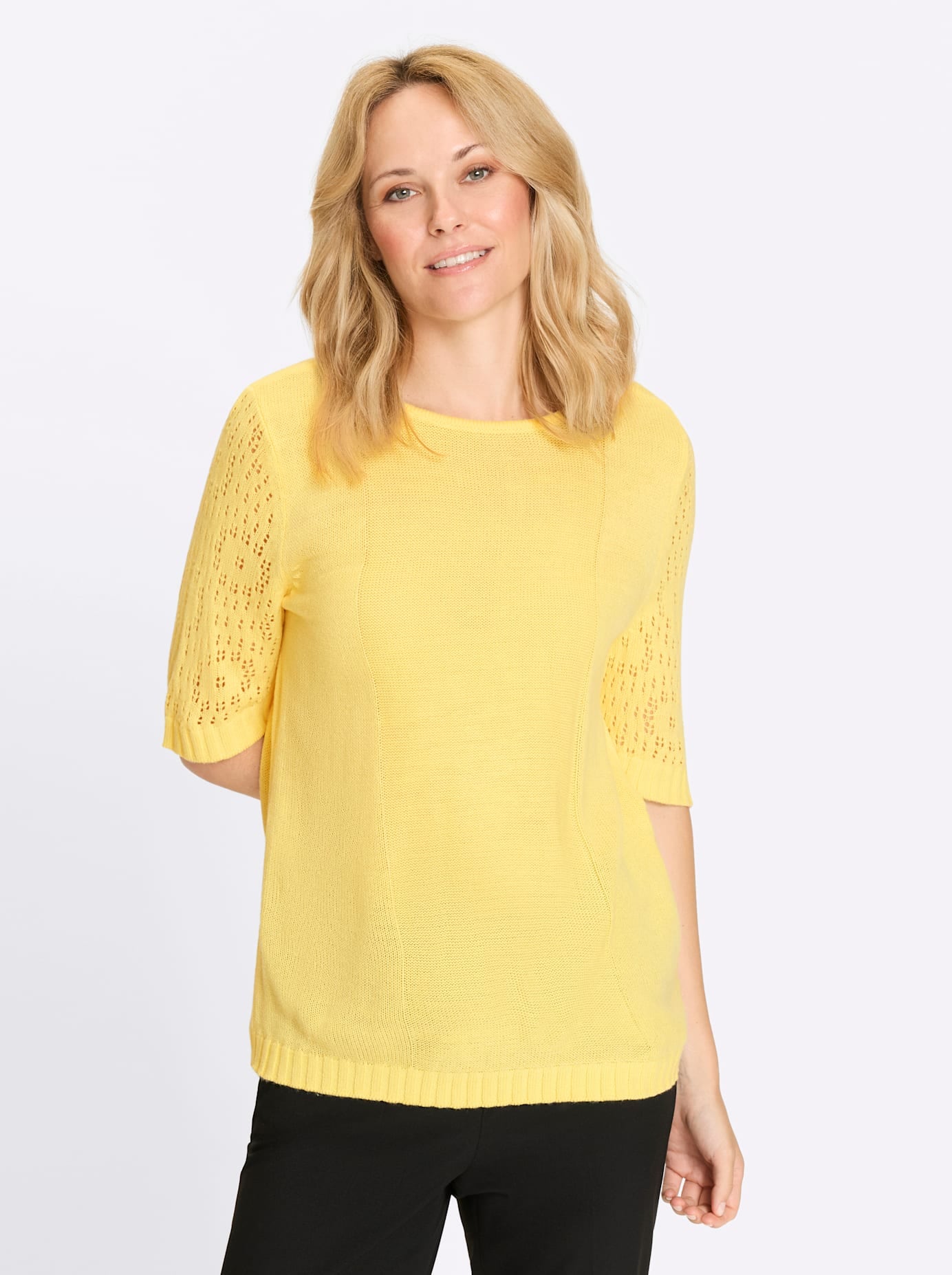 Classic Basics Pull à manches courtes »Kurzarm-Pullover«