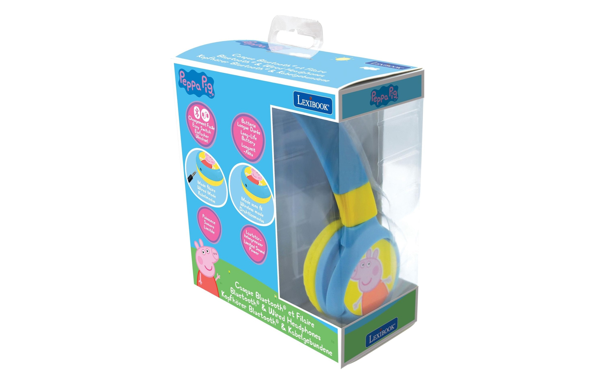 Lexibook® Bluetooth-Kopfhörer »Peppa Wutz 2-in-1-Bluetooth-Kopfhörer«
