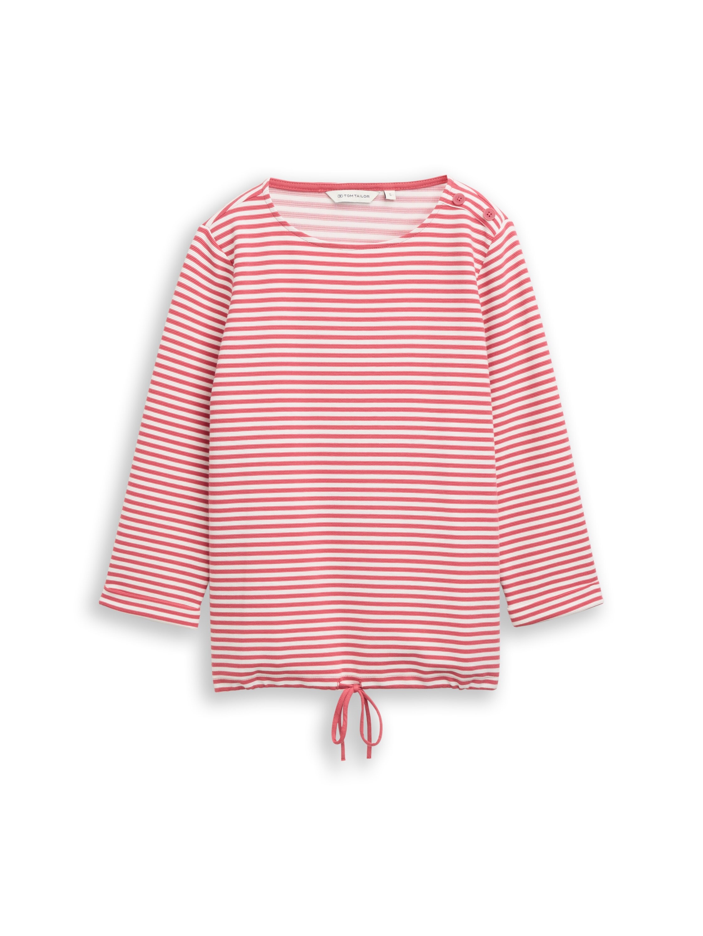 TOM TAILOR T-shirt à manches longues »Loose« mit Knöpfen an der Schulter