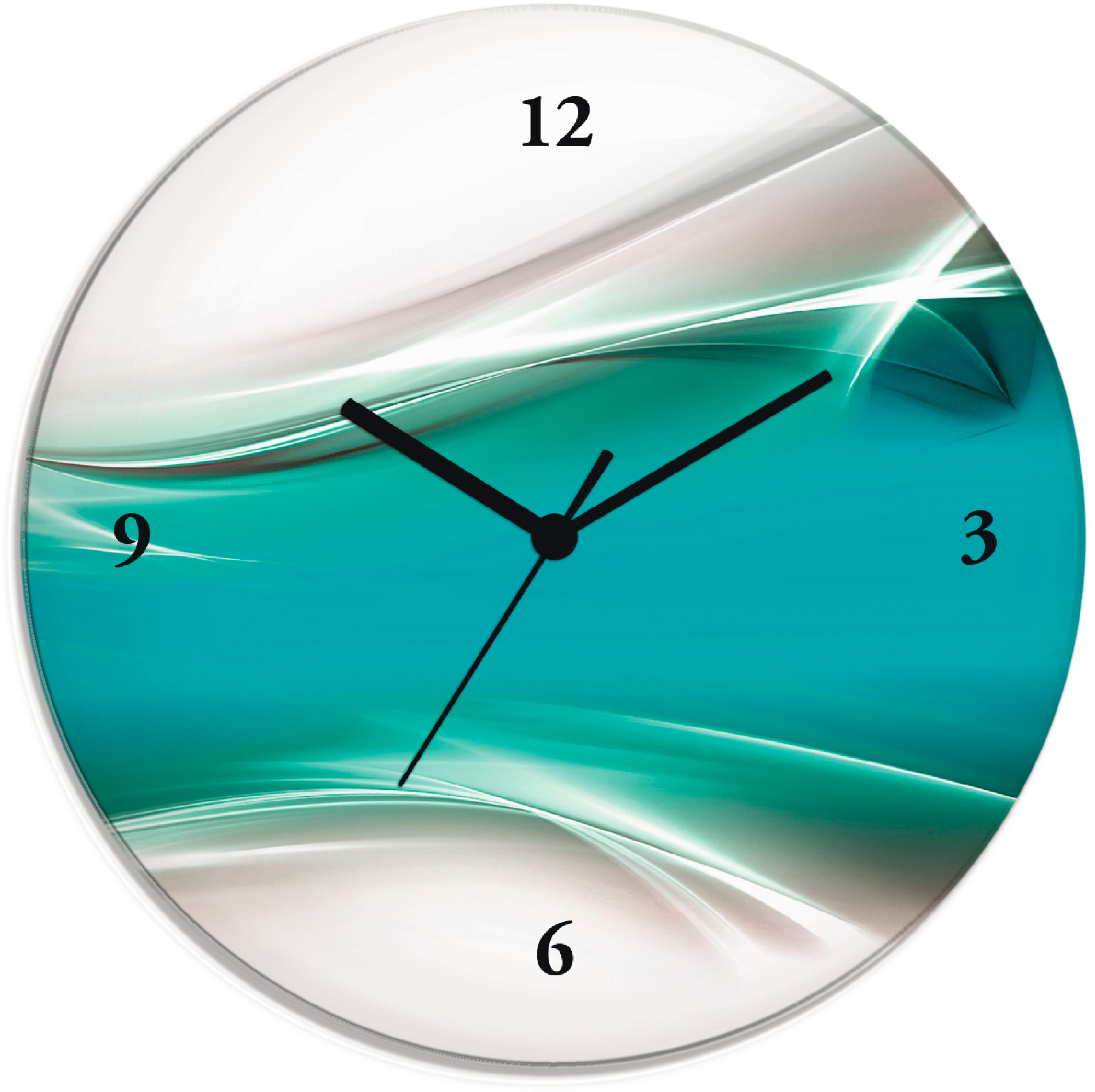 Image of Artland Wanduhr "Kreatives Element" wahlweise mit Quarz- oder Funkuhrwerk, lautlos ohne Tickgeräusche