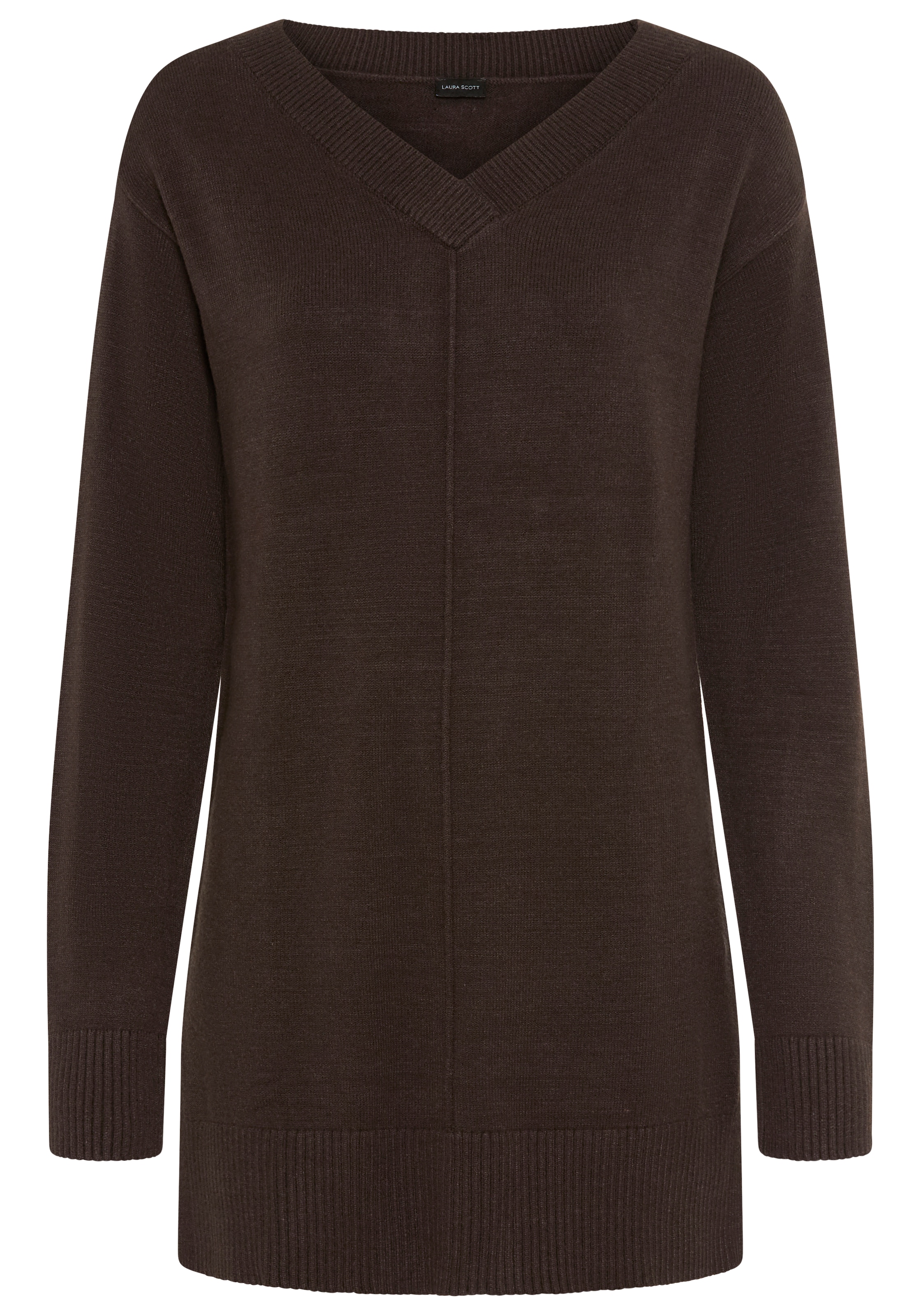 Laura Scott Pull en tricot »mit femininem V-Ausschnitt« en mélange de viscose doux