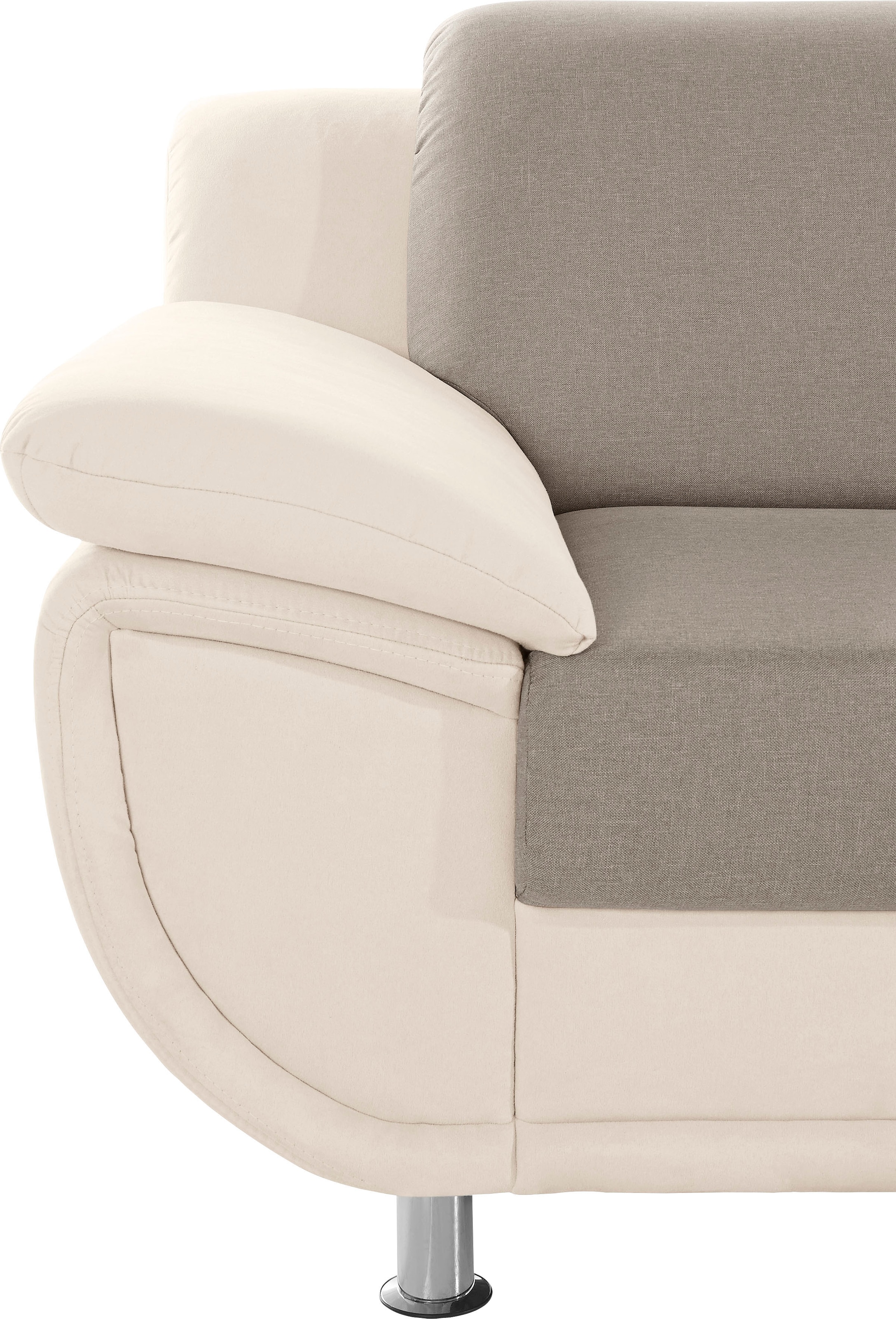 TRENDMANUFAKTUR Sessel »Rondo 3, Loungesessel, Breite 121cm« wahlweise mit komfortablem Federkern, mit extra breiten Armlehnen