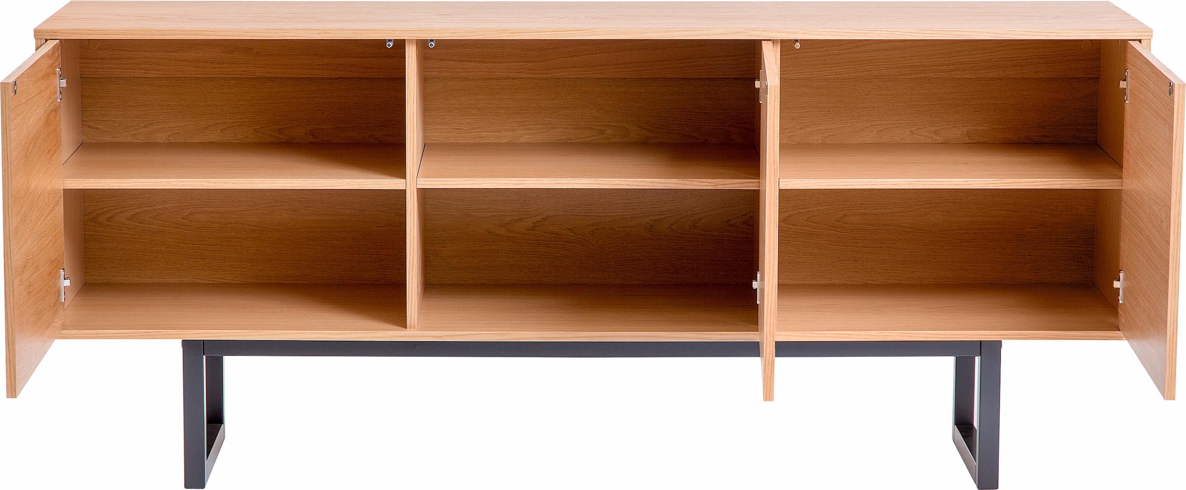 Woodman Sideboard »Malena« Kommode mit Push-to open Funktion, Breite 175 cm, FSC®