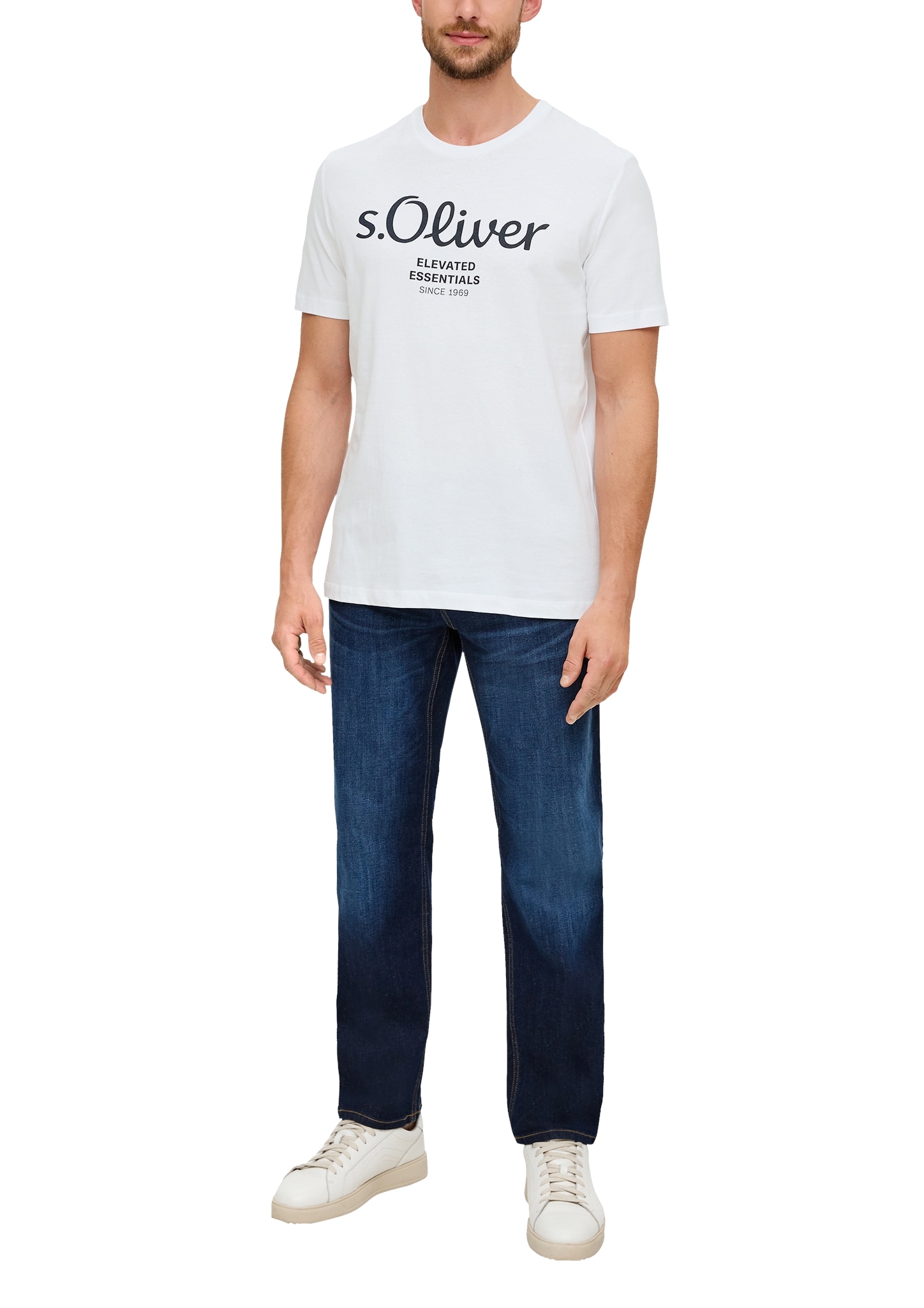 s.Oliver T-Shirt, aus atmungsaktiver Baumwolle