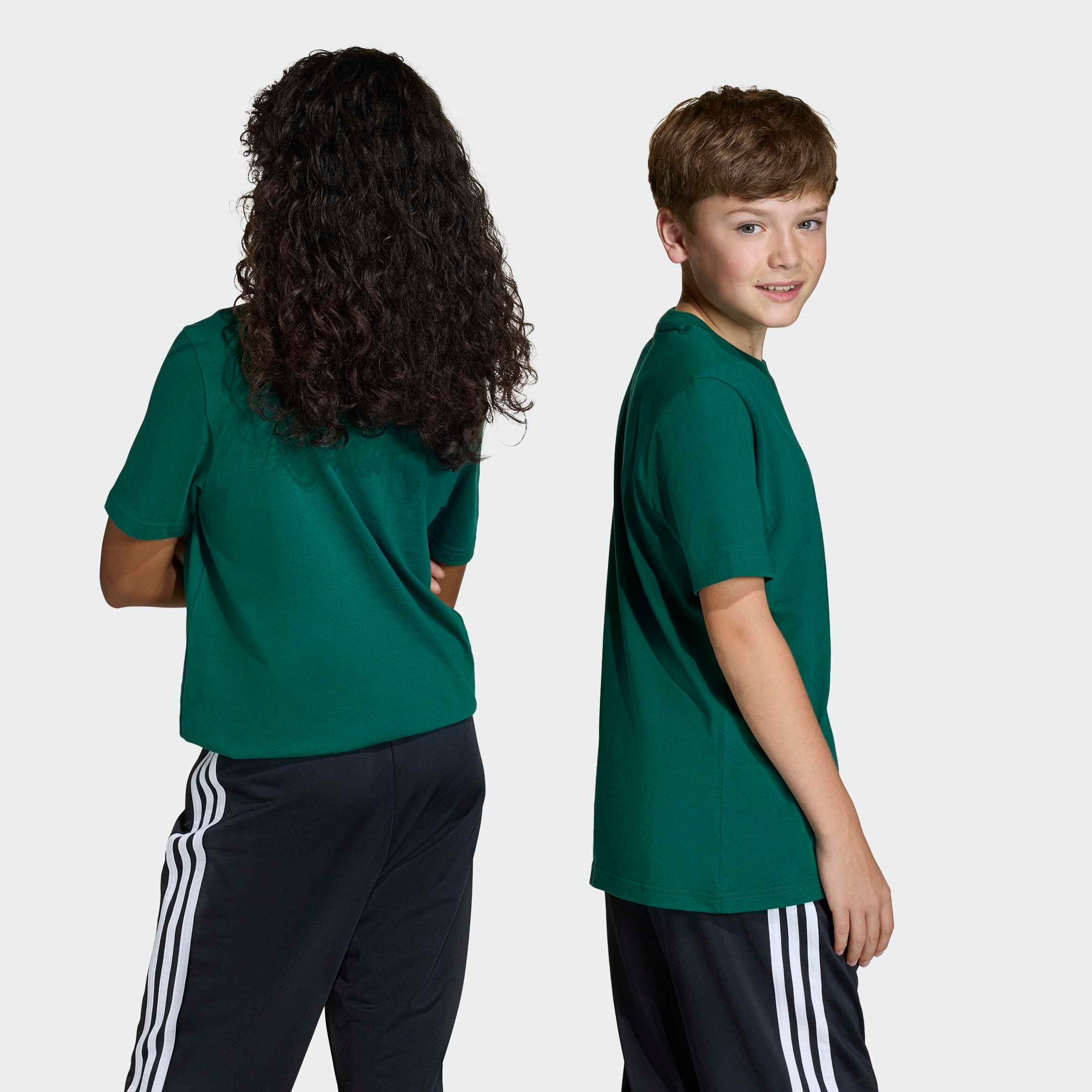 adidas Originals T-shirt »TEE« pour enfants et adolescents, avec détails côtelés, col rond