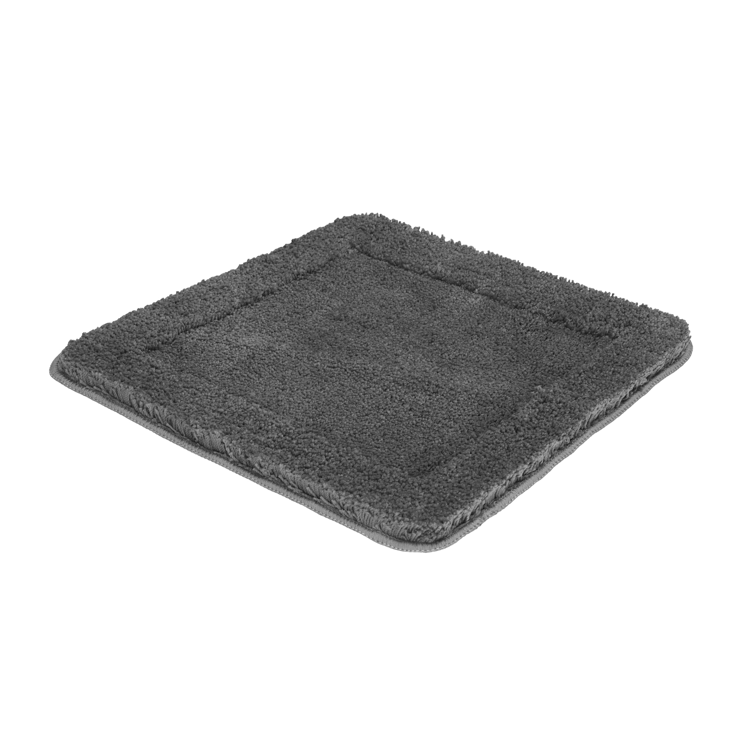 GOODproduct Tapis de bain »Sanremo mit Rahmen, Badvorleger, Badezimmer, sehr weich, Hoch-Tief« Höhe 25 mm revêtement antidérapant Séchage rapide | compatible chauffage au sol Tapis de bain, uni, rectangulaire et disponible en set de 3 pièces