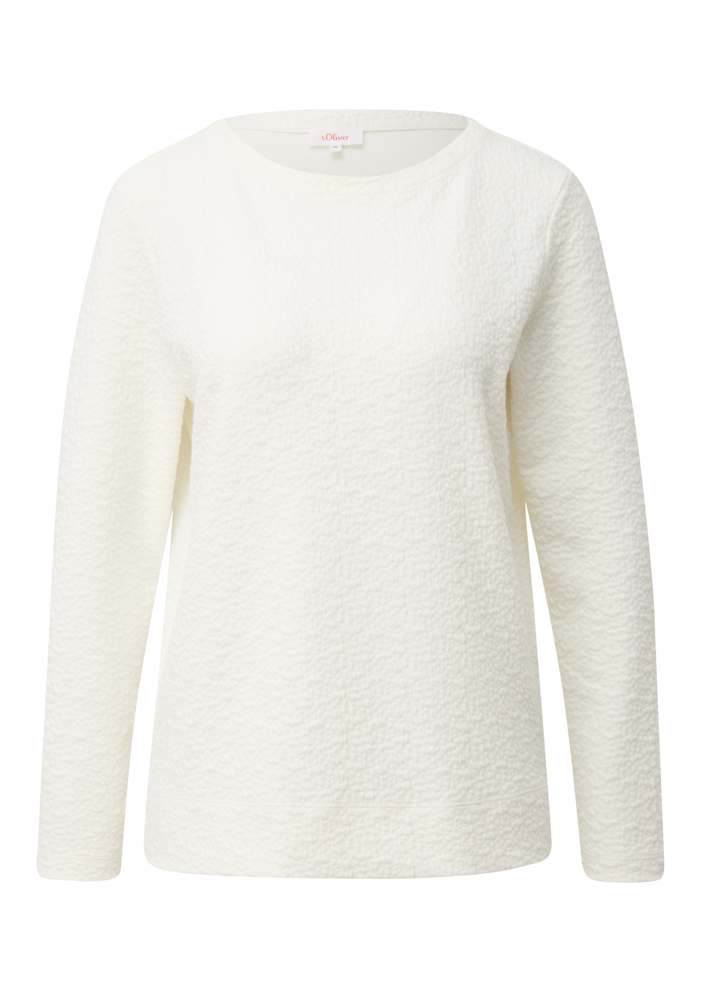 s.Oliver Longsweatshirt, mit Crinkle Optik