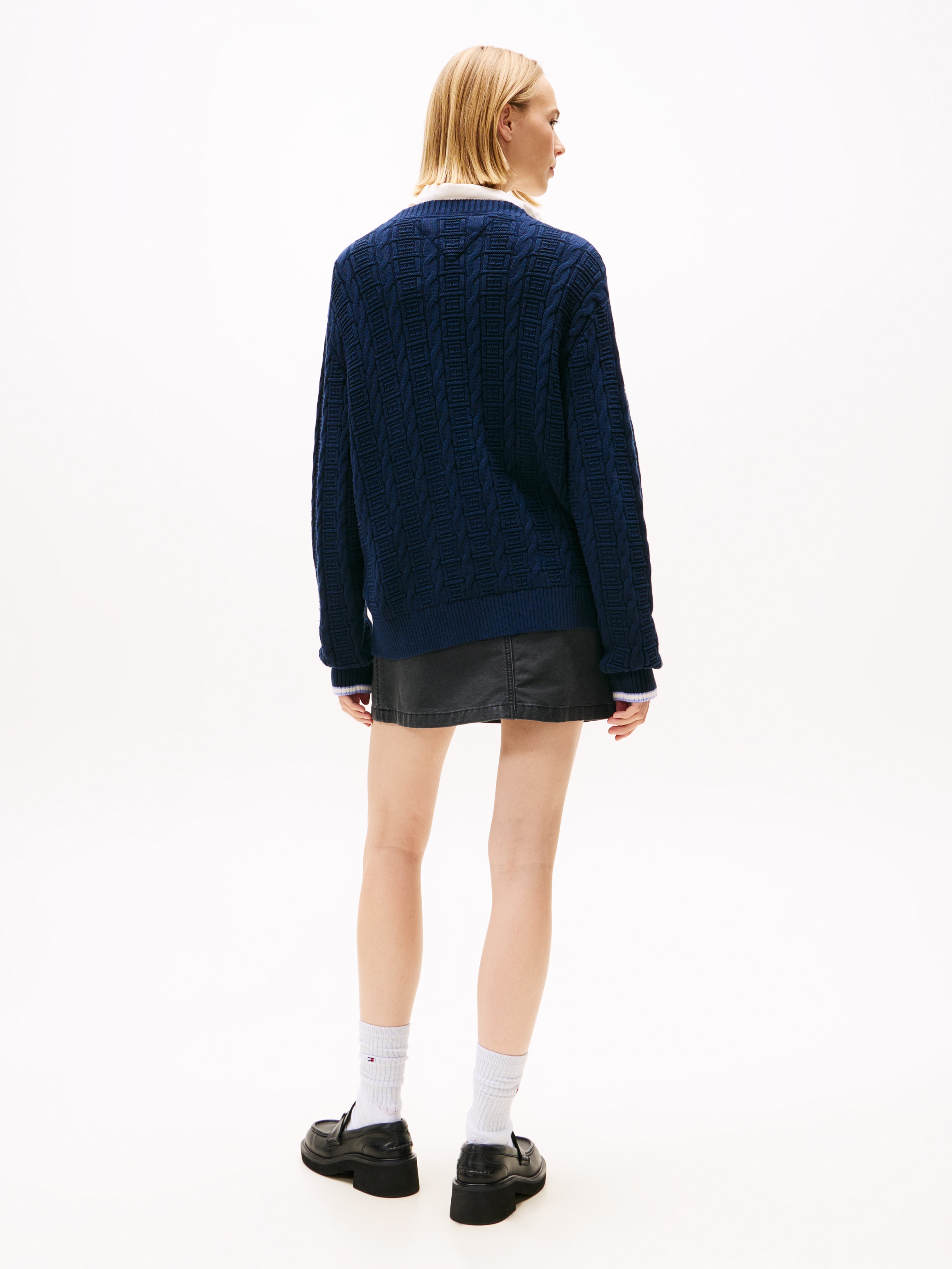 Tommy Jeans Strickjacke »TJW CABLE CARDIGAN«, mit Zopfmuster