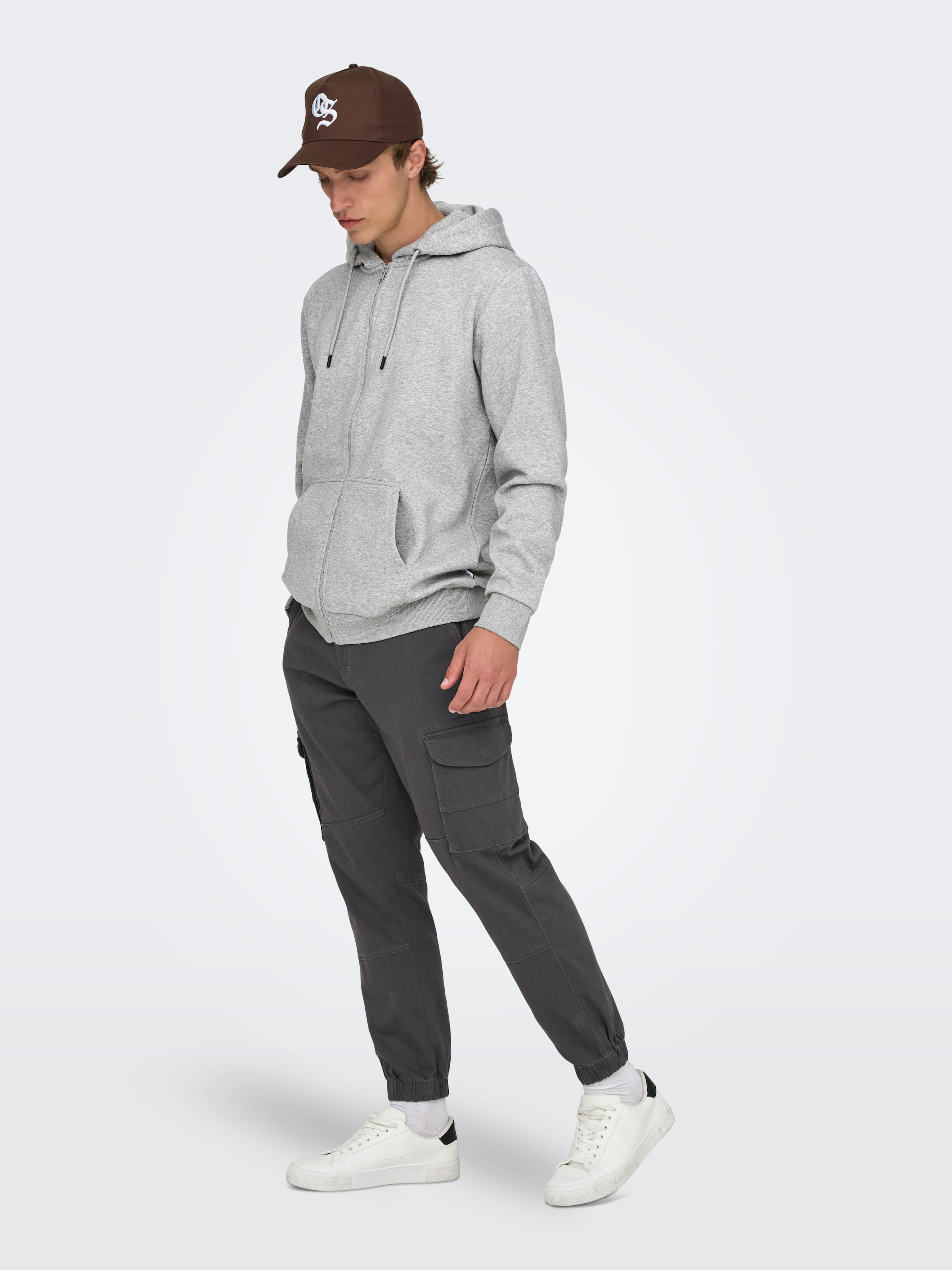 ONLY & SONS Kapuzensweatjacke »CERES LIFE ZIP THR. HOODIE SWEAT«

