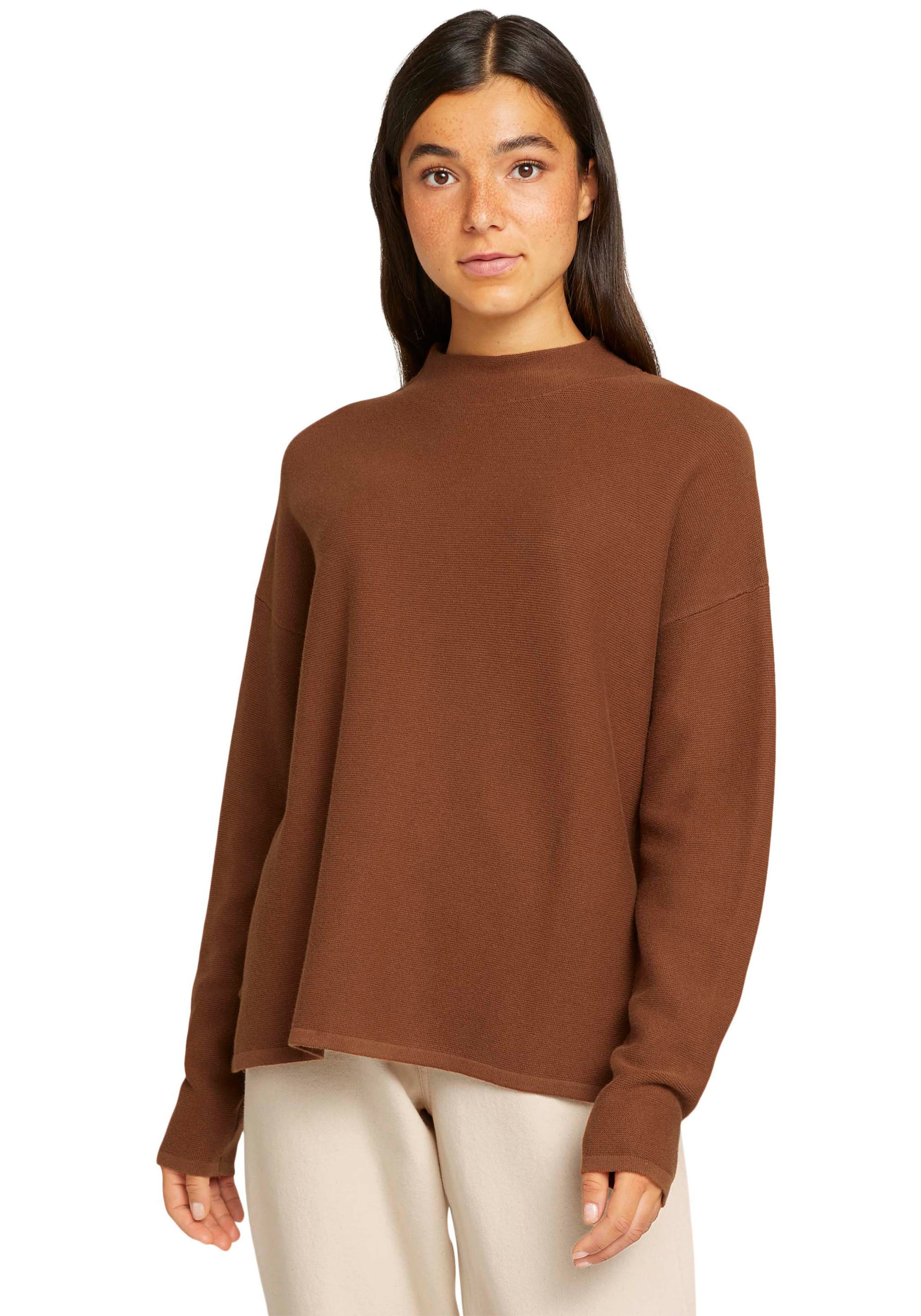 Image of TOM TAILOR Denim Stehkragenpullover, mit vertiefter Ärmelnaht bei Ackermann Versand Schweiz