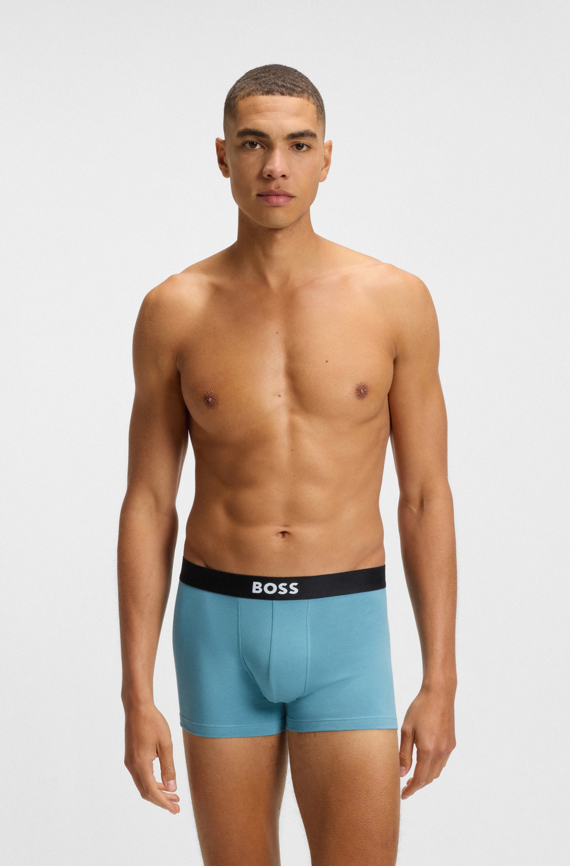BOSS Trunk »3P Trunk BOSS ONE« mit unifarbenen Bund