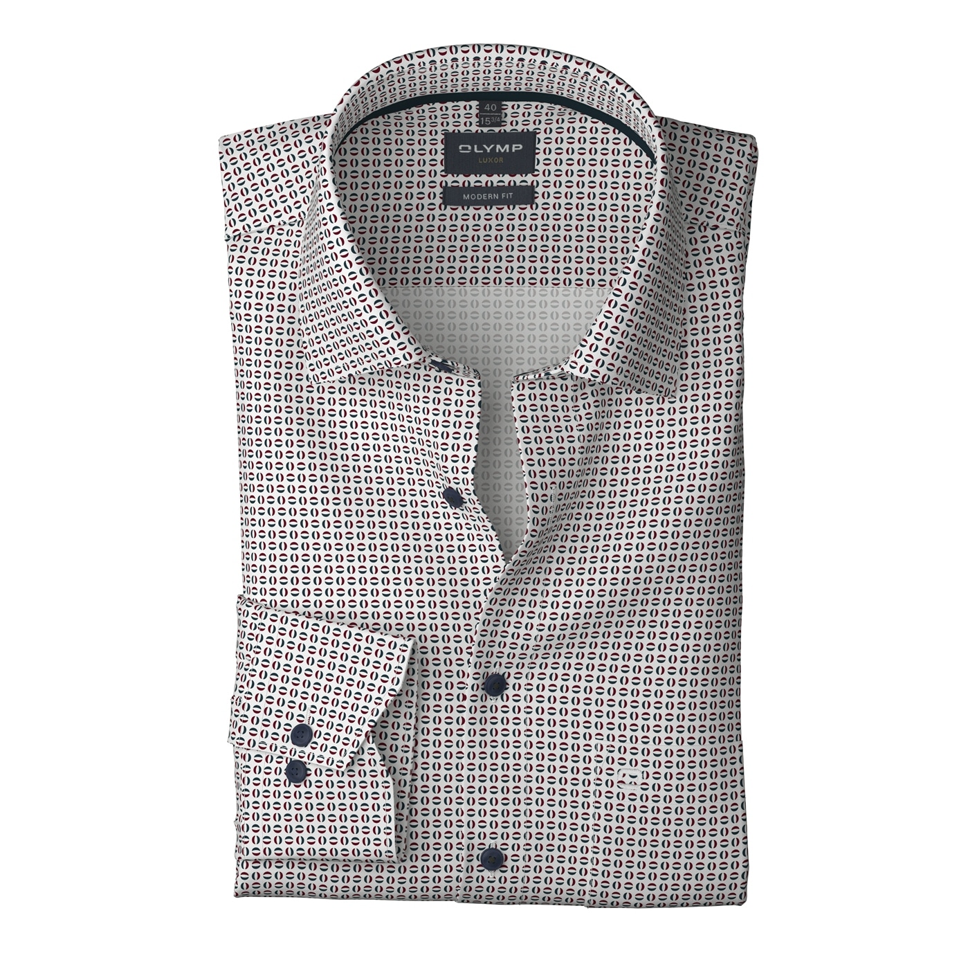 OLYMP Langarmhemd »Luxor modern fit« New-Kentkragen, Businesshemd