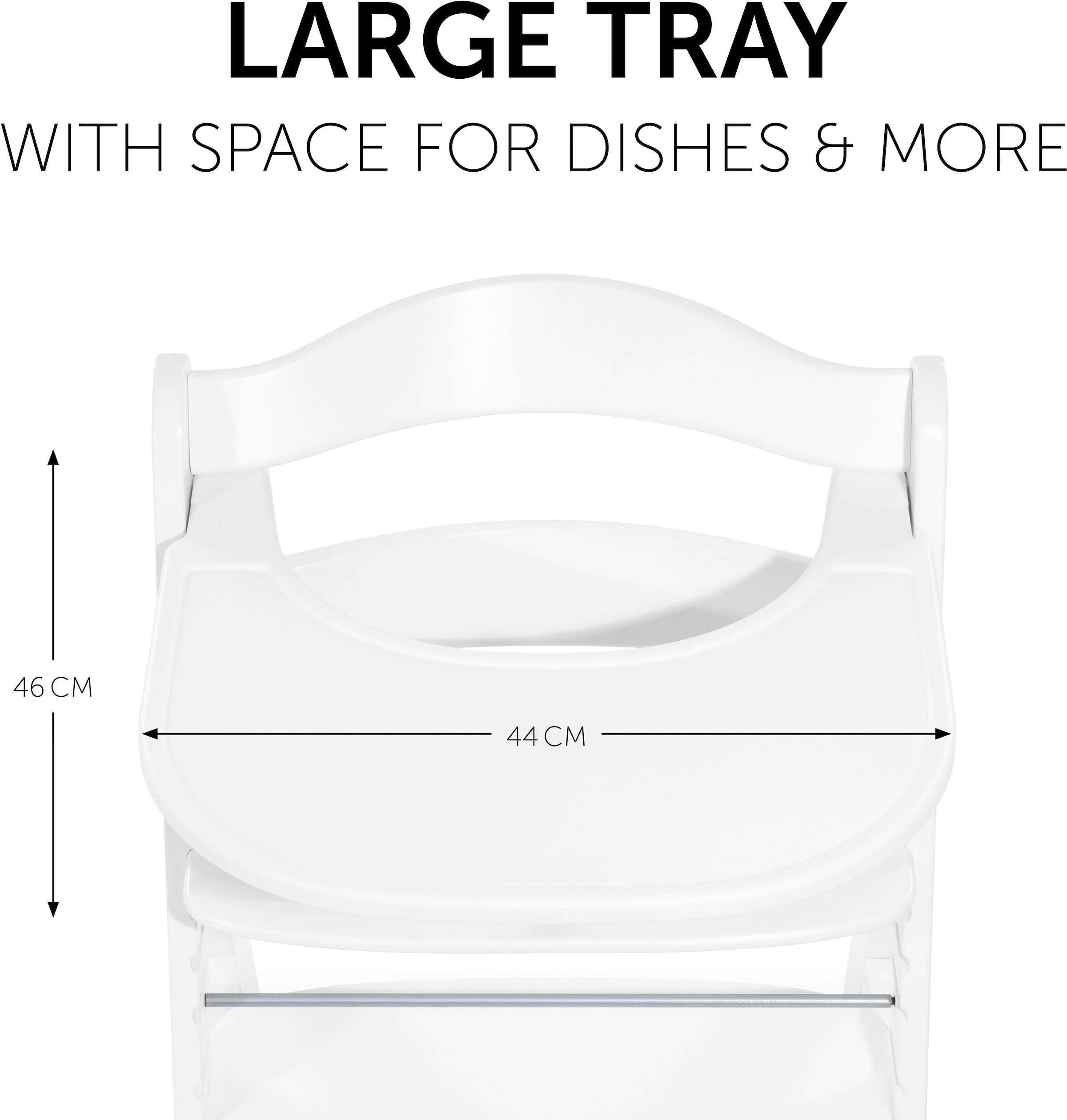 Hauck Plateau de chaise haute »Alpha Click Tray, weiss« für Hauck Hochstuhl Alpha+