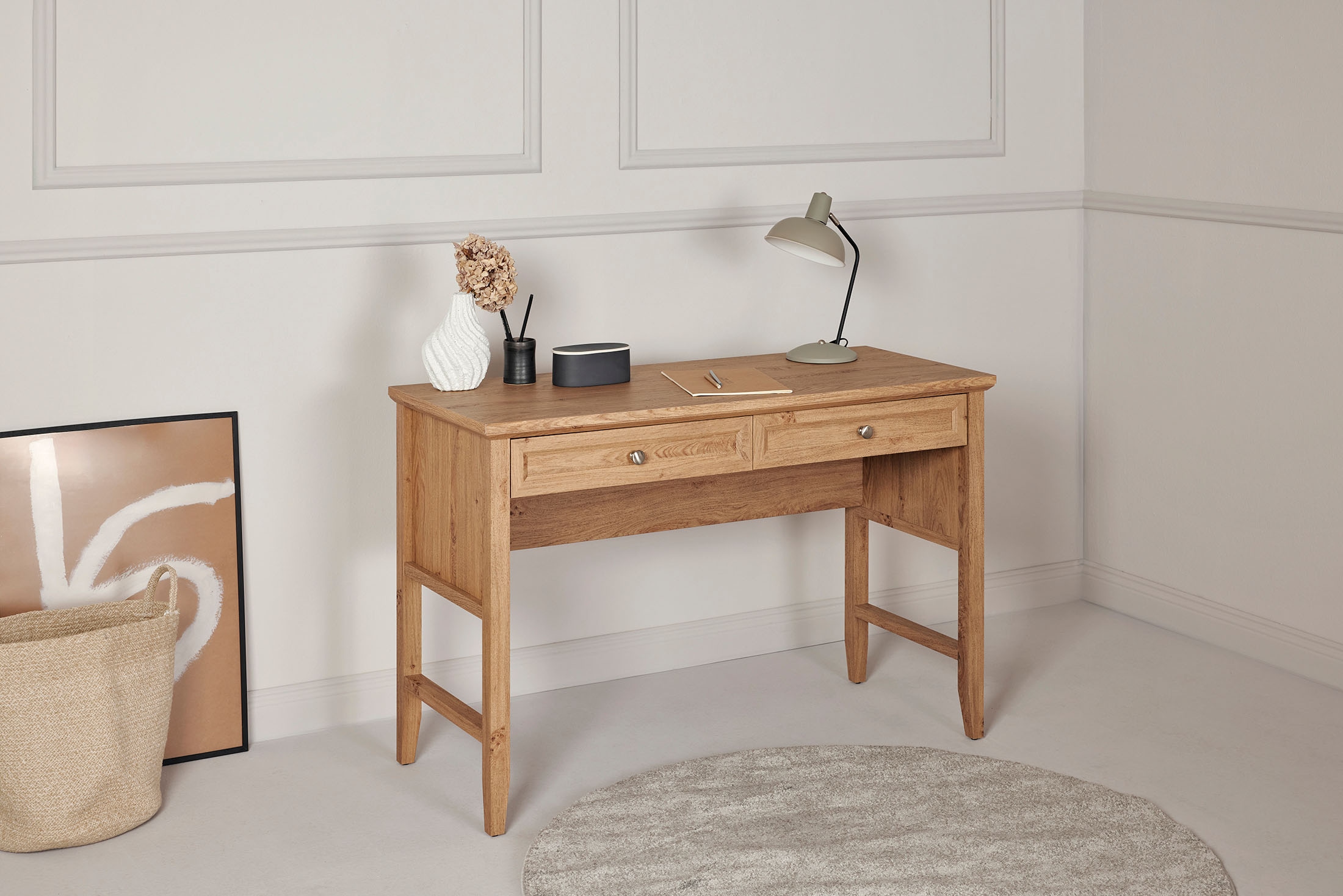Jahnke Bureau »CLASSIC D 120« bureau, coiffeuse, console, 2 tiroirs, largeur : 120 cm