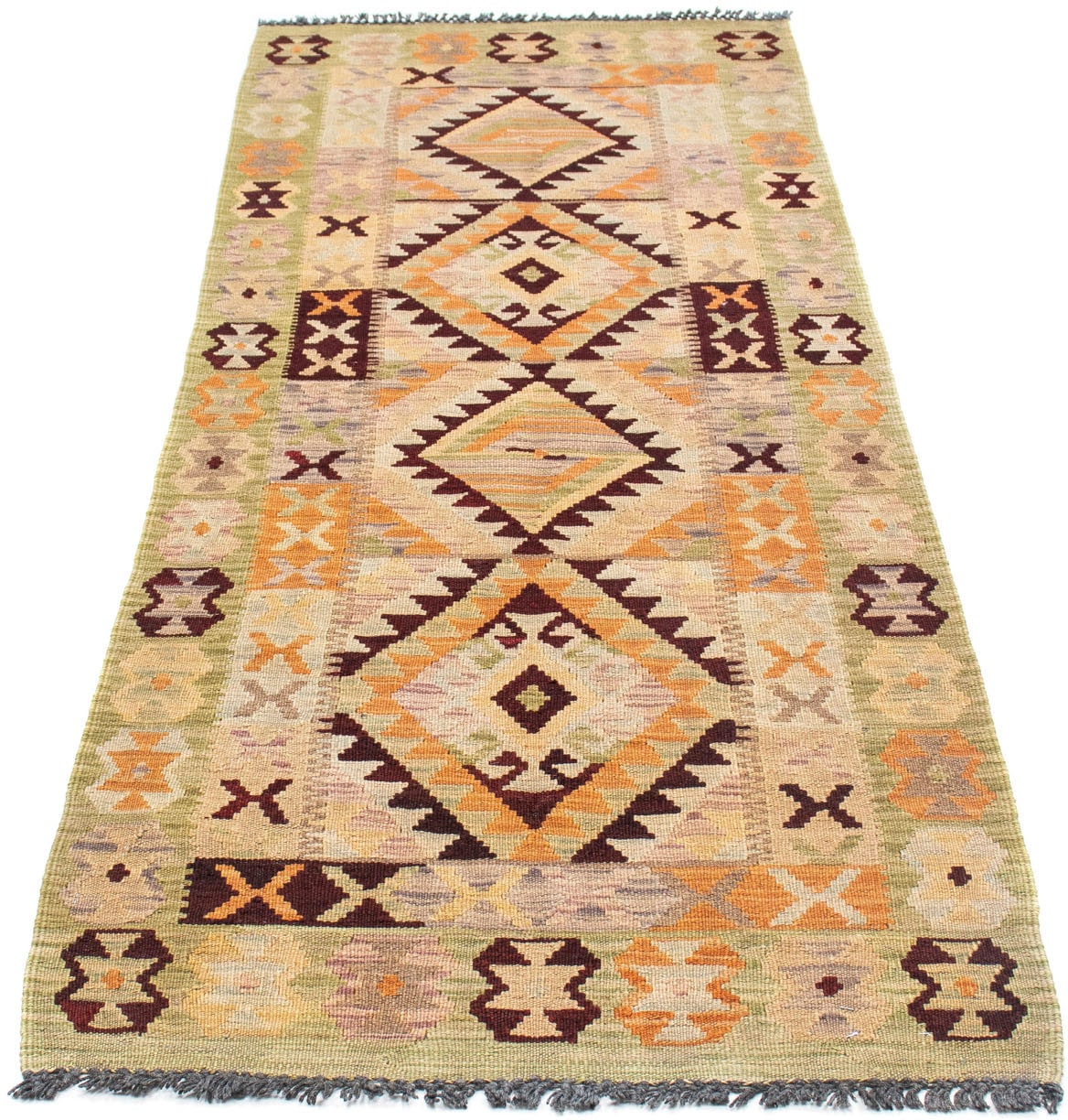 Image of morgenland Läufer »Kelim Medaillon Beige 200 x 69 cm«, rechteckig, 0,4 mm Höhe, OrientOptik bei Ackermann Versand Schweiz