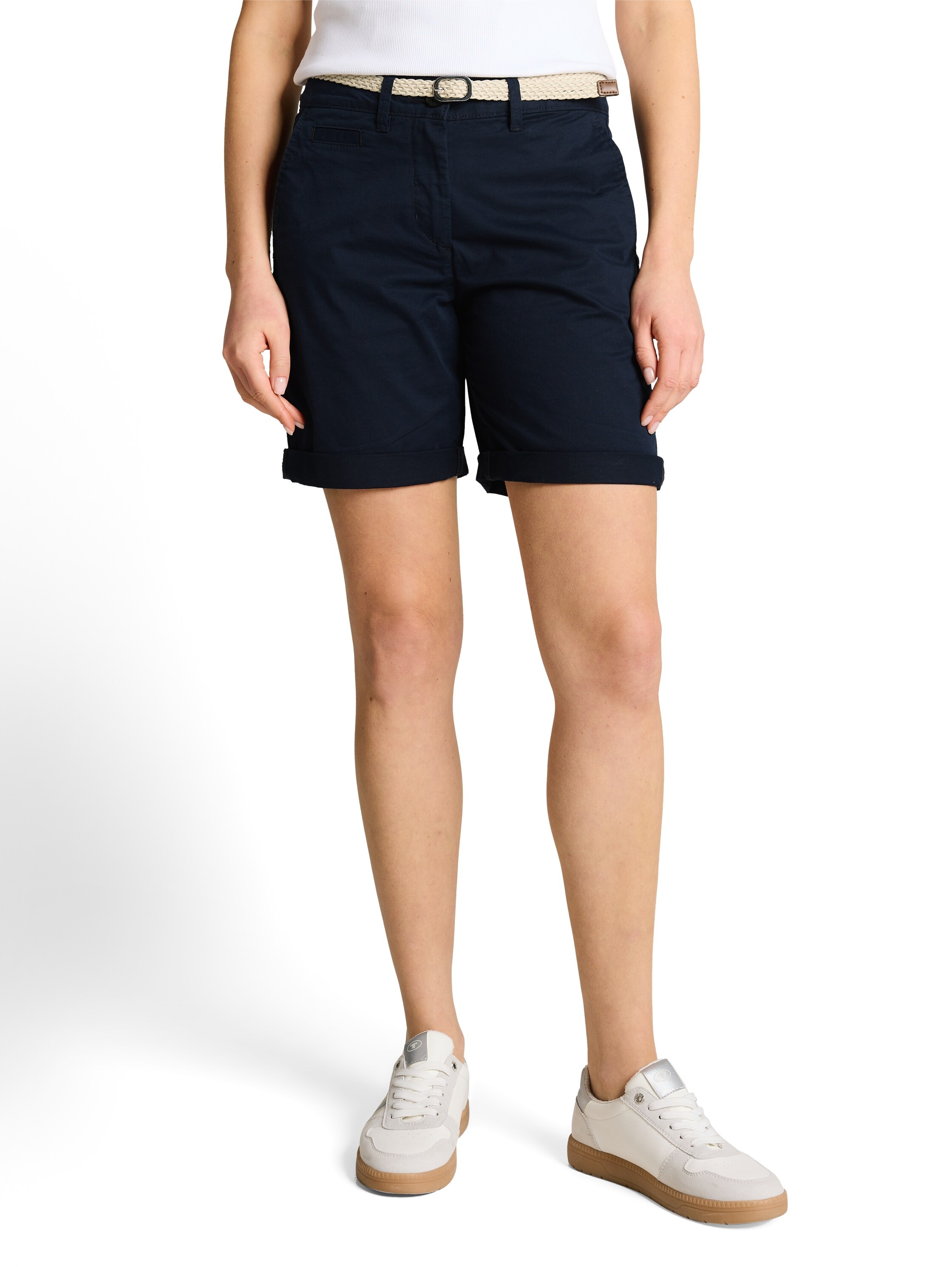 Image of TOM TAILOR Chinoshorts "TOM TAILOR Chino Bermuda" mit Gürtel und Stretch