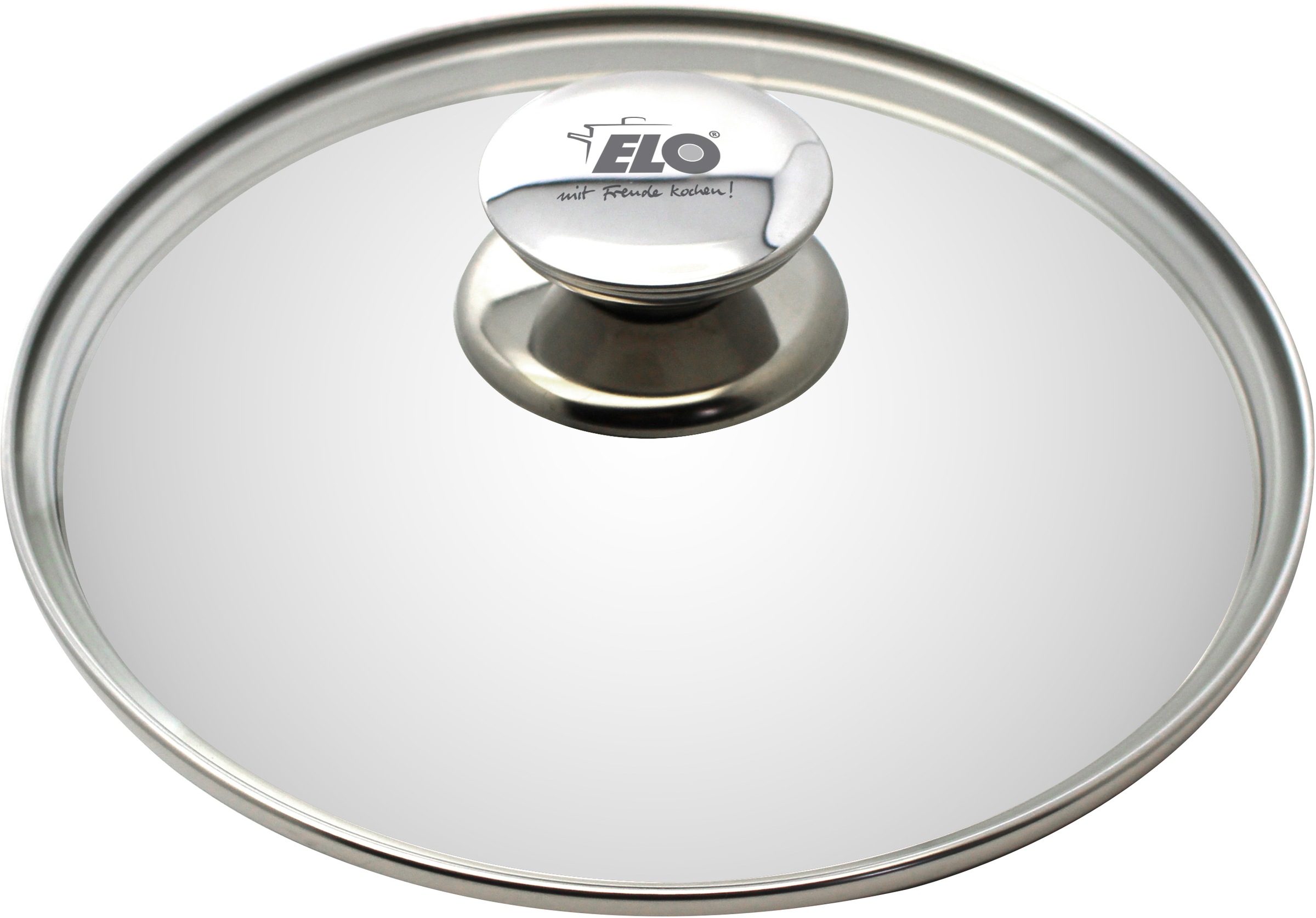 Elo, Universaldeckel »Galant« aus feuerfestem Glas, für modernes Sichtkochen, transparent, Glas, Ø 28 cm