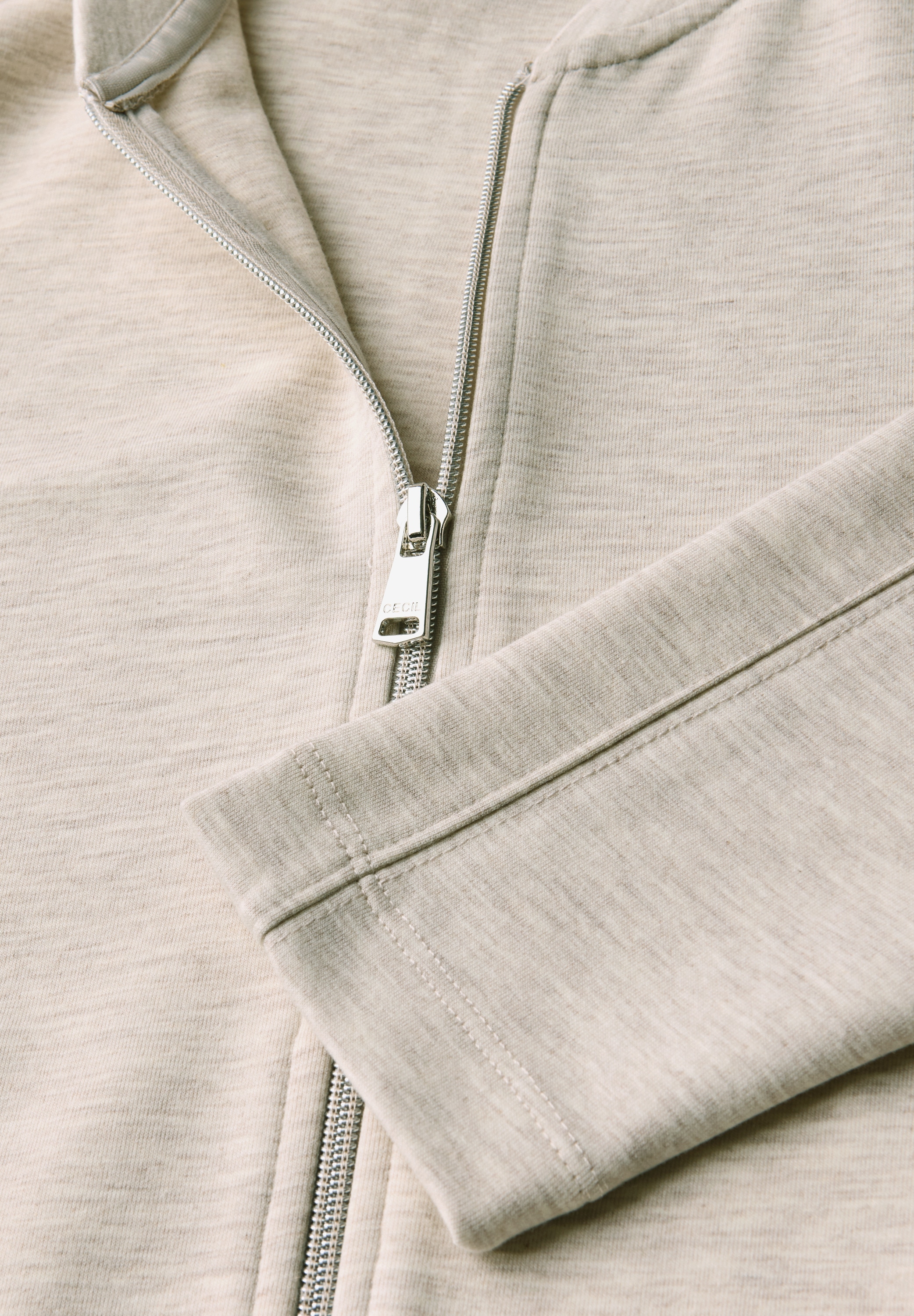 Cecil Sweatjacke, Sweat Blouson mit Tunnelzug und Stehkragen