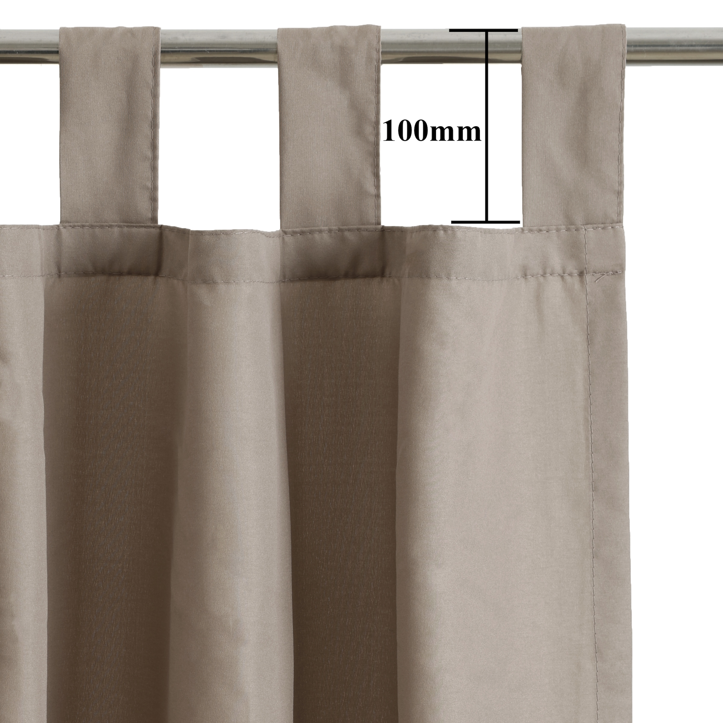 GOODproduct Vorhang »Parry, Schlaufen, 2er Set, blickdicht, Topseller« Schlaufen 2 Stk. tlg. 2-er Set, blickdicht, monochrom, basic