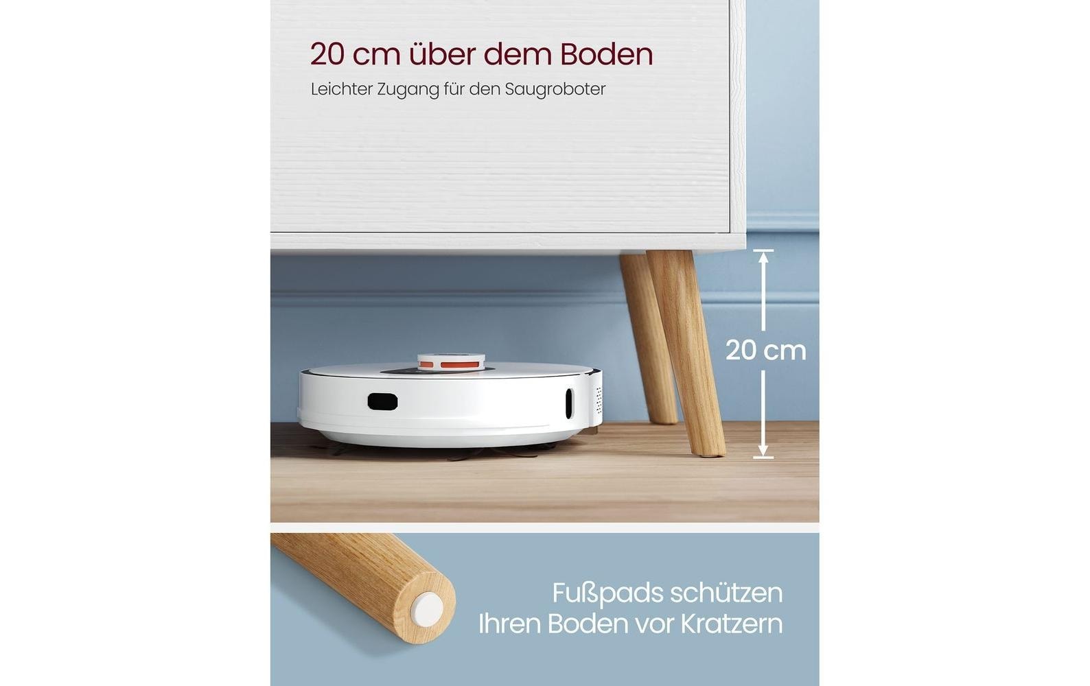 VASAGLE TV-Schrank »Skandinavisch 110 x 40 cm Weiss«
