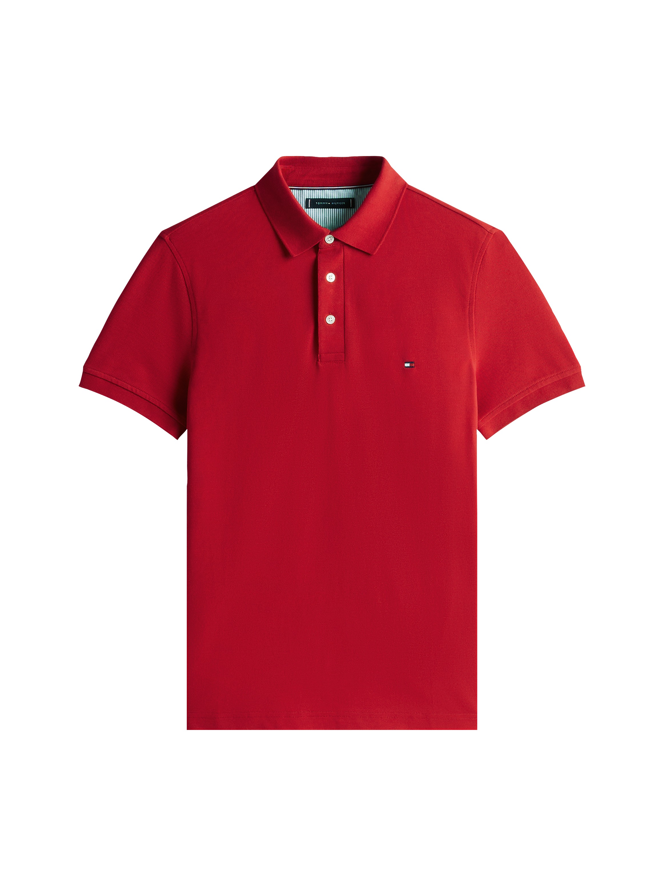 Tommy Hilfiger Poloshirt »1985 SLIM POLO mit Stickerei und Piqué-Qualität«, unifarben, casual, slim fit, Baumwollmix, Polokragen