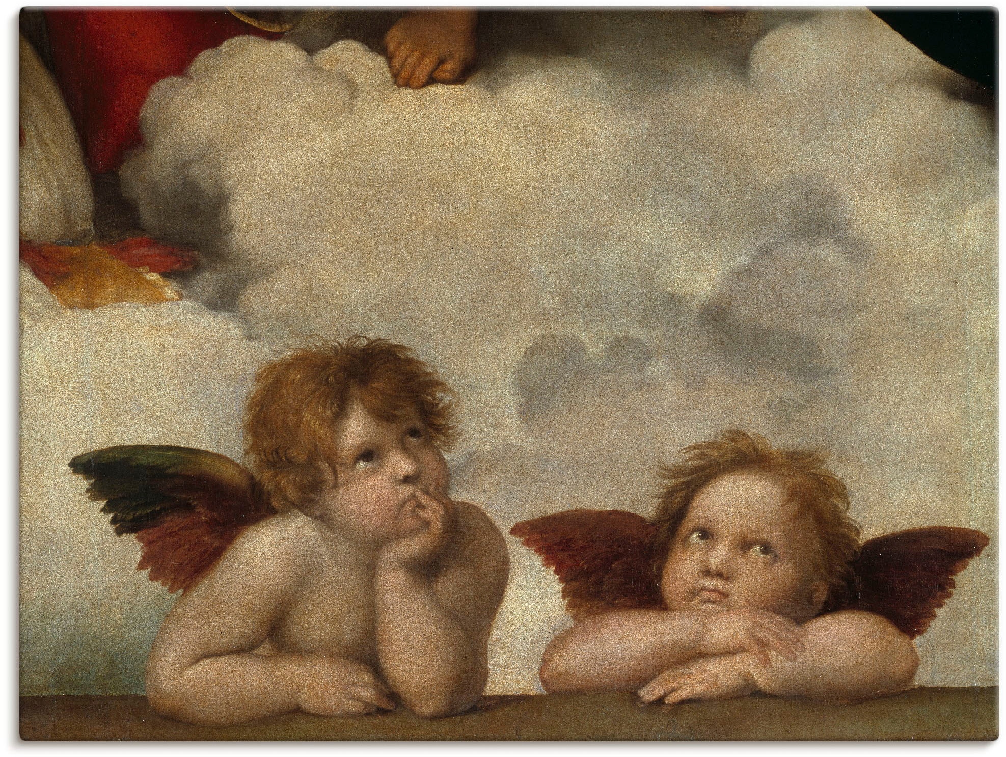 Image of Artland Leinwandbild "Detail aus Die Sixtinische Madonna." Religion 1 Stk. tlg. auf Holzrahmen gespannt