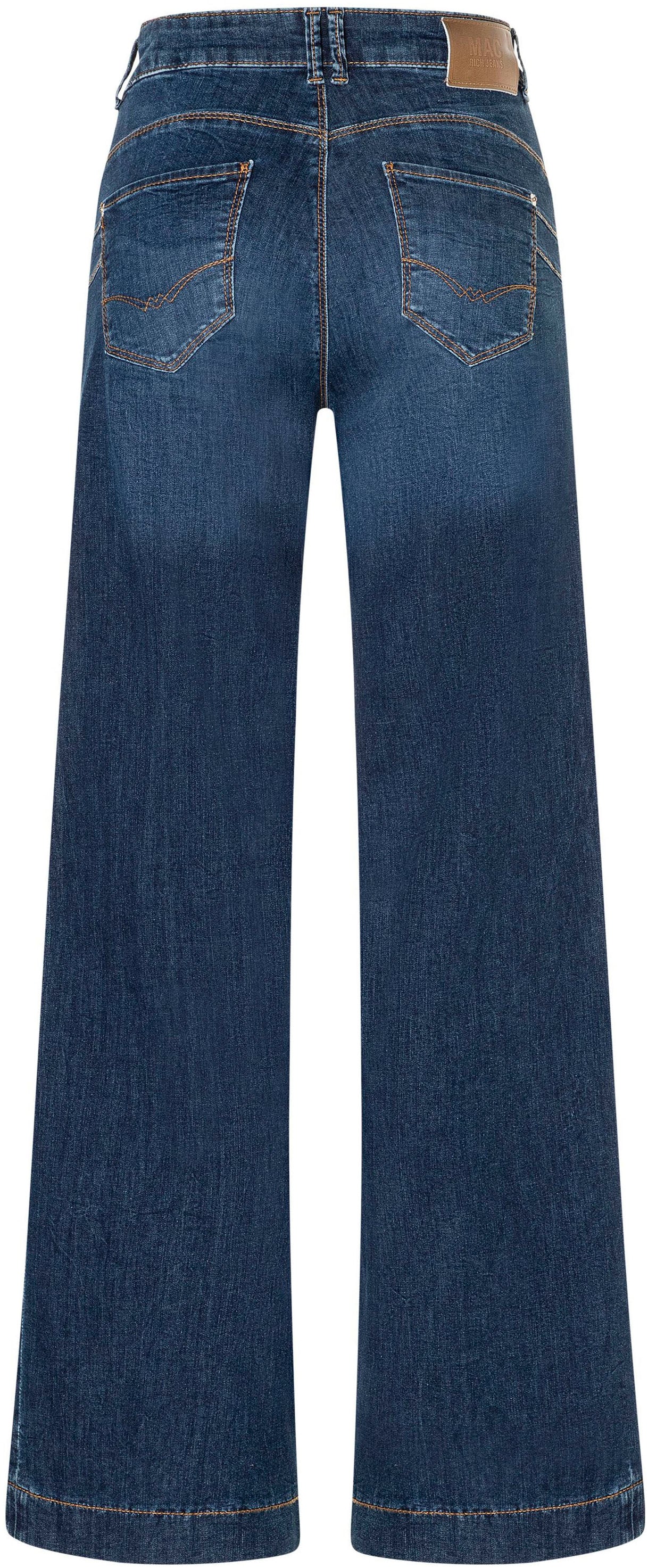 MAC Stretch-Jeans »RICH PALAZZO« Naht-Details an den Gesässtaschen
