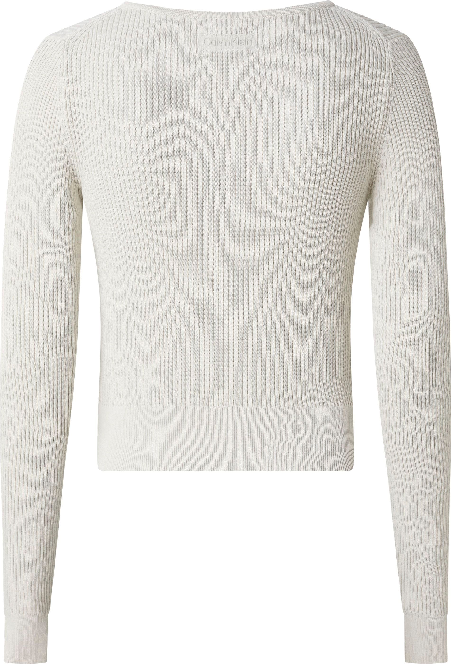 Calvin Klein Strickpullover, mit Hakenverschluss