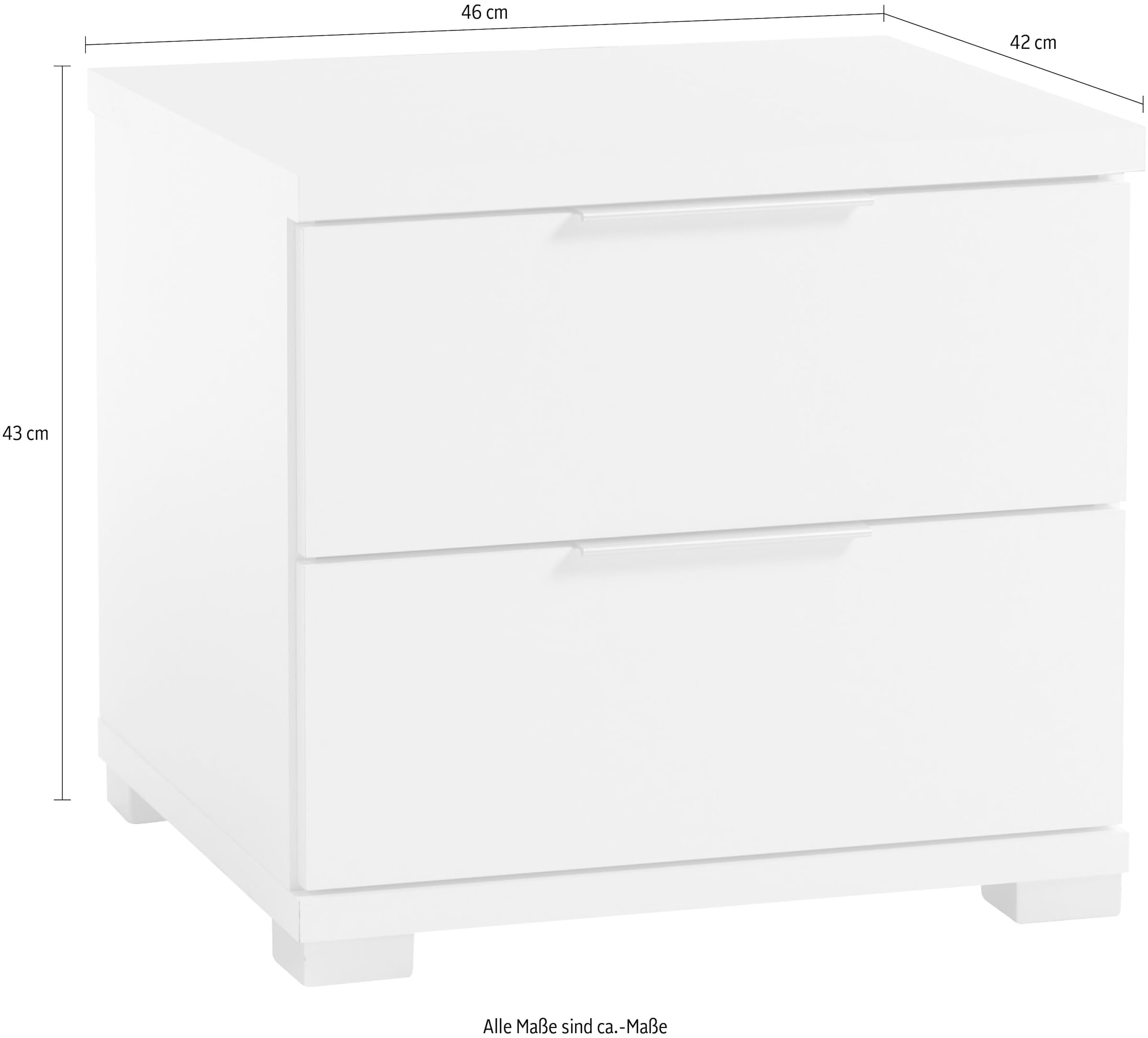 Schlafkontor Nachtkommode mit 2 Schubkästen