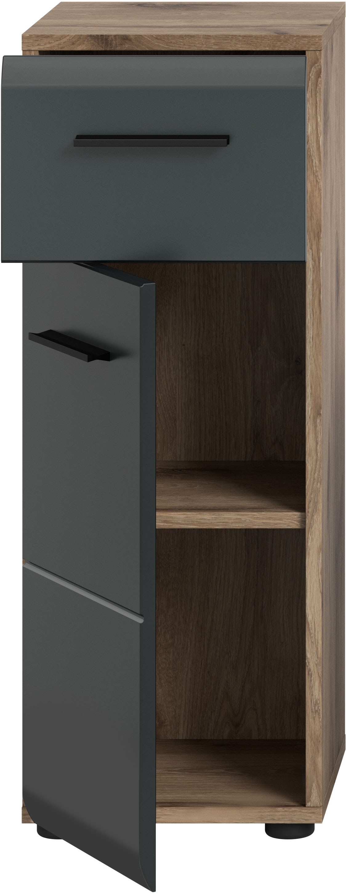 INOSIGN Stauraumschrank »FLORENZ, TOPSELLER!, Höhe 80 cm, 1 Tür, 1 Schubkasten« TOPSELLER!, 1 Stk. tlg. Türanschlag wechselbar, hochwertige MDF Front, Badschrank, Bad