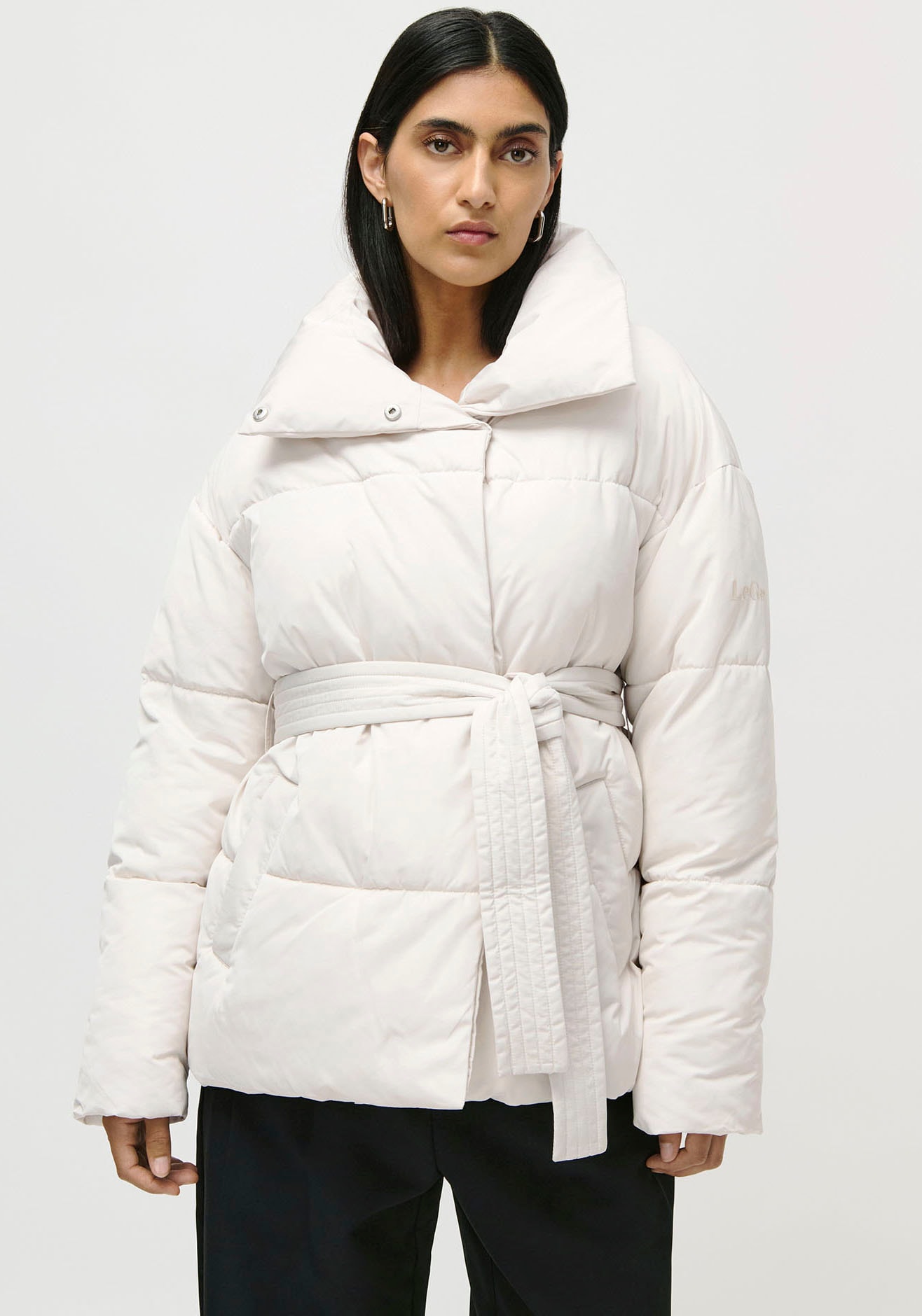 LeGer Steppjacke »Margitta, LeGer by Lena Gercke« ohne Kapuze Regular fit mit Rundhalsausschnitt