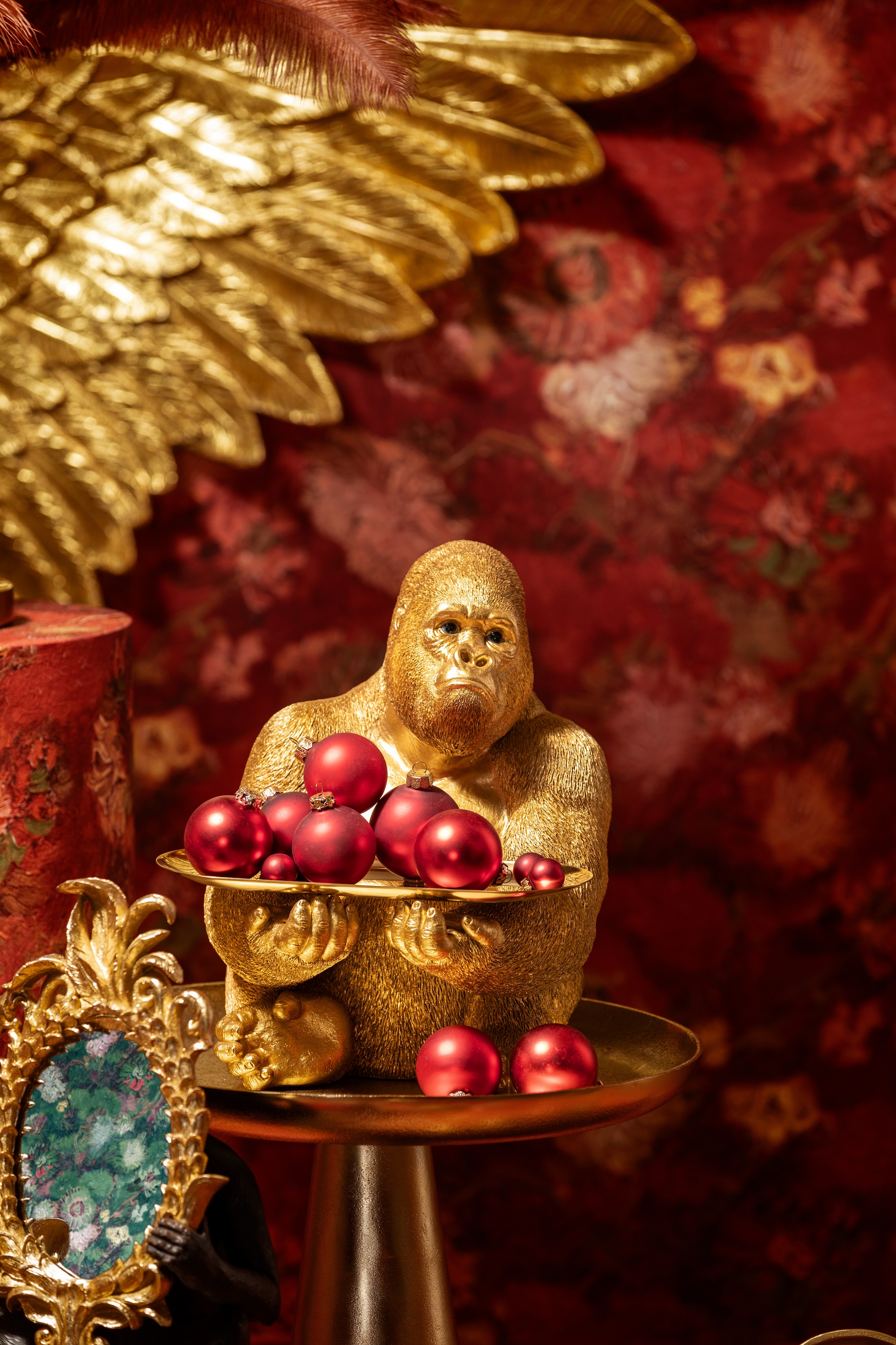 Kare Design Figurine de décoration »Gorilla Butler 37cm«
