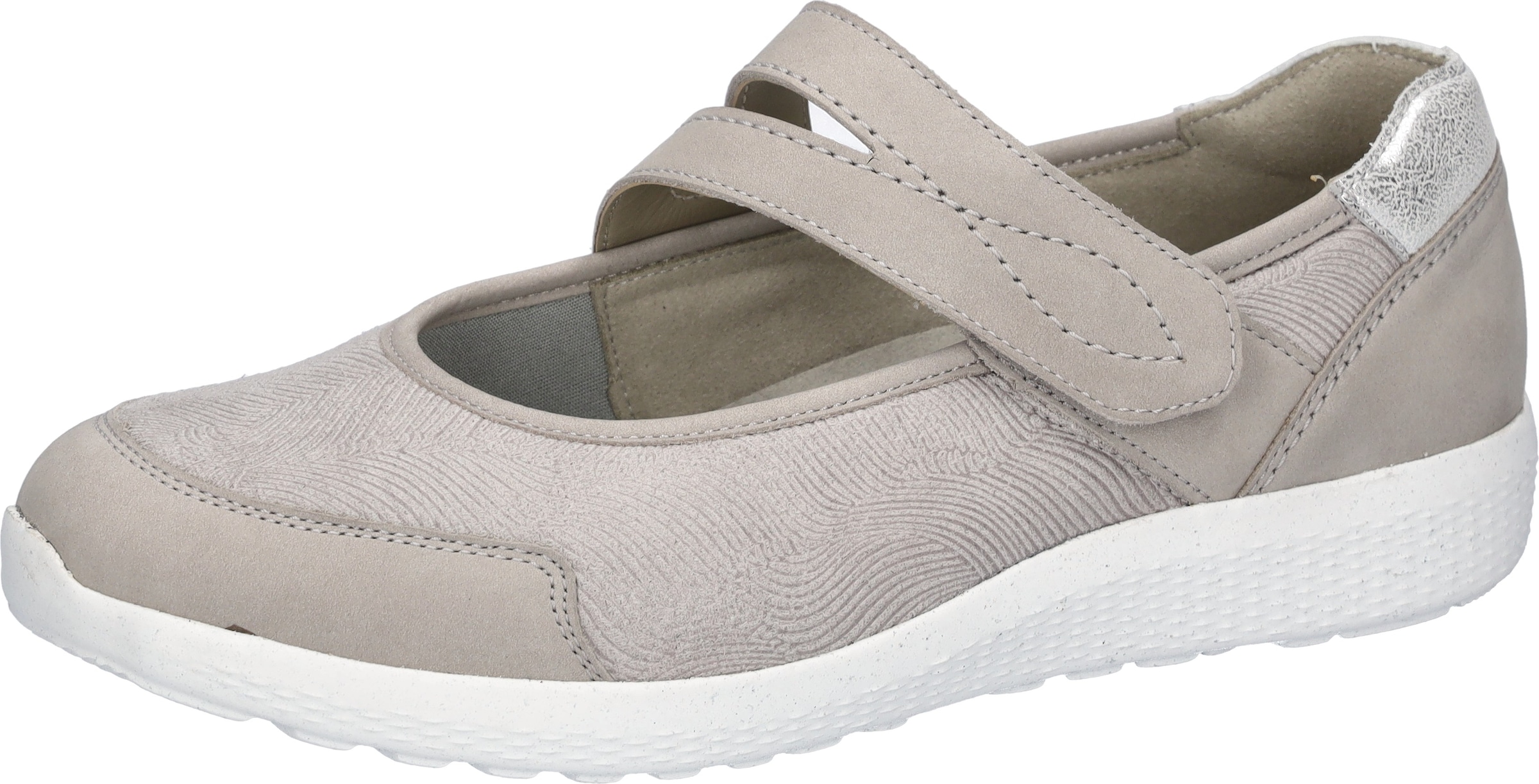 Waldläufer Riemchenballerina »K-IRA Soft«  Schlupfschuh mit Klettriegel, Bequemschuh, K-Weite