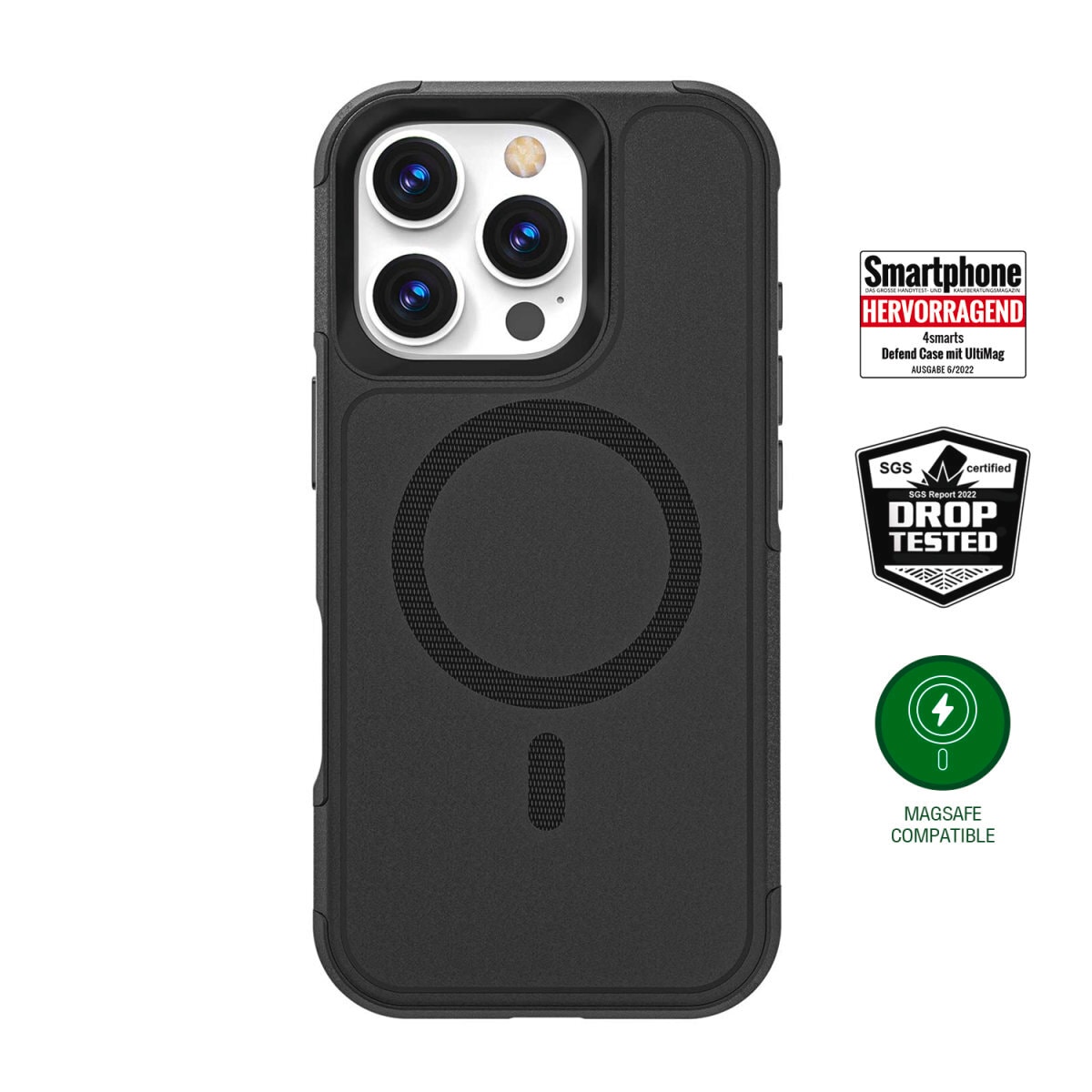 4smarts Handyhülle »Defend Case für Apple iPhone 16 Pro«, Backcover, Schutzhülle, Handyschutzhülle, Case, Schutzcase, stossfest
