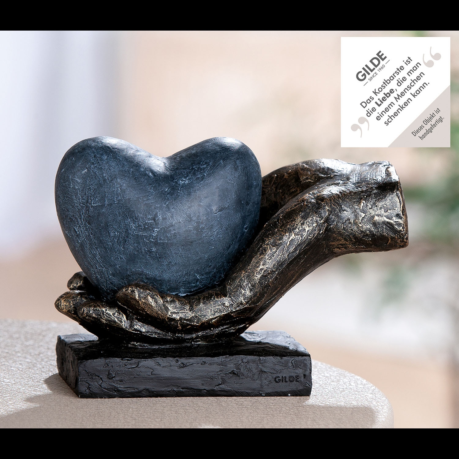 GILDE Sculpture »Skulptur Heart in your Hand«