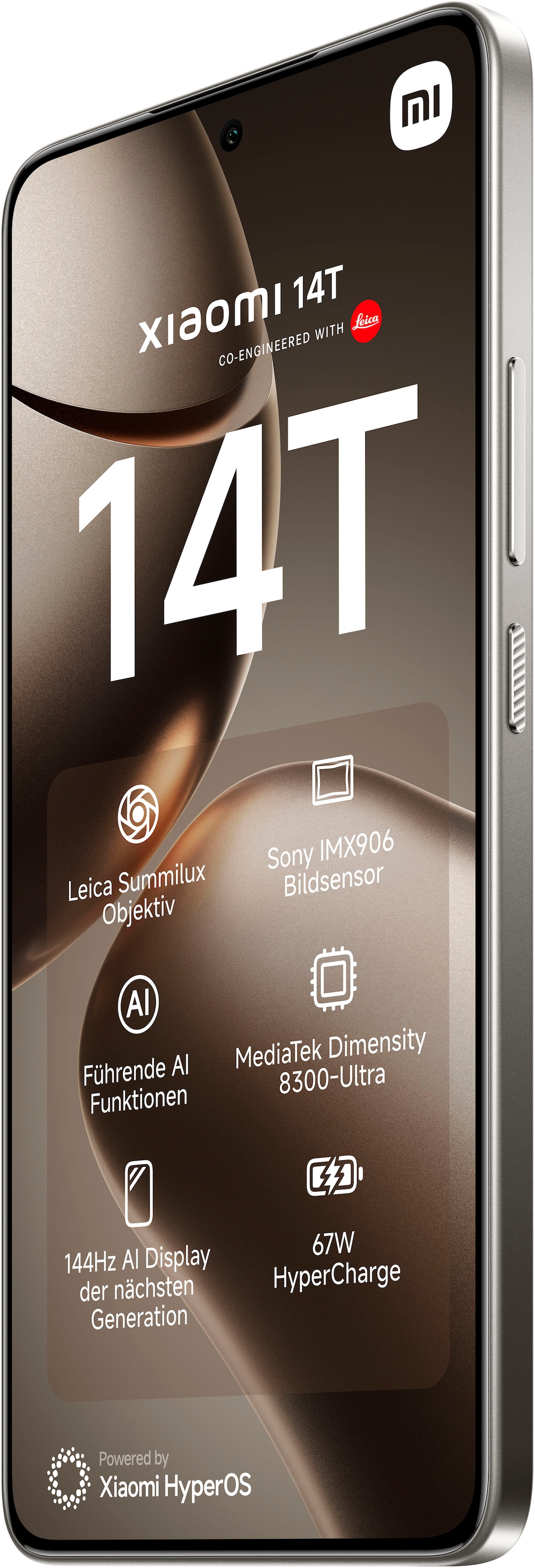 Xiaomi Smartphone »Xiaomi 14T 256GB« Titan Gray