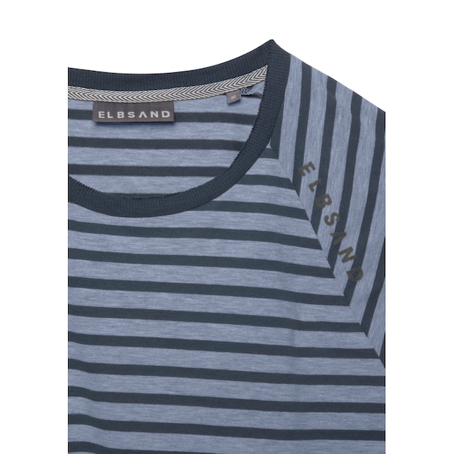 ♕ Elbsand Kurzarmshirt »Caira«, mit Streifen, T-Shirt aus Baumwoll-Mix,  sportlich und bequem versandkostenfrei auf