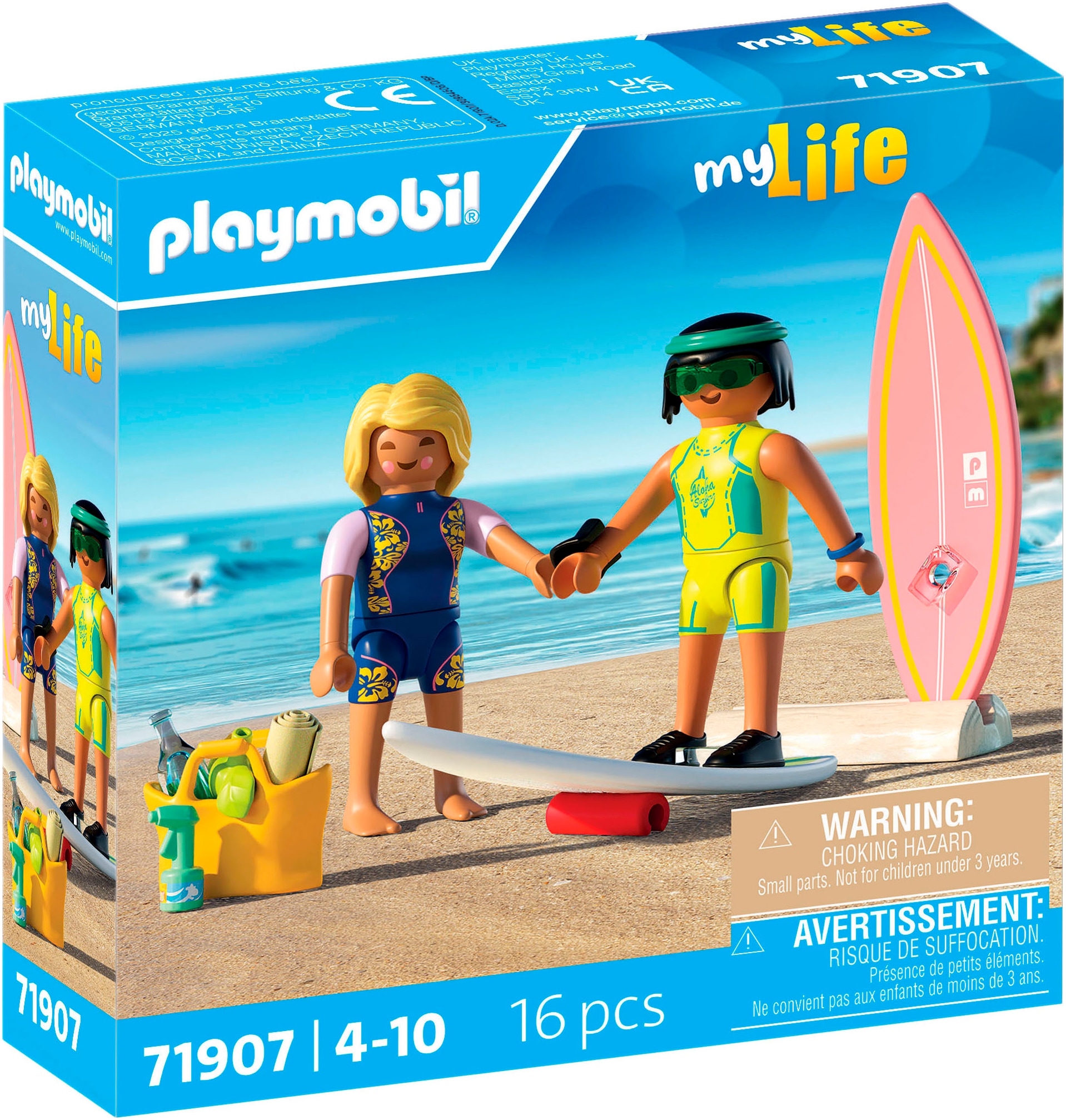 Playmobil® Jeu de construction »Kleine Surfschule (71907), My Life« fabriqué en Europe