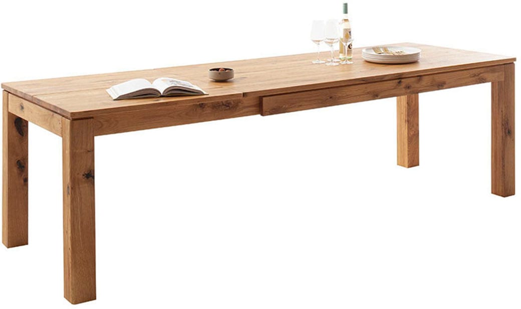 MCA furniture Esstisch »ETNA 4-Fuss Tisch« Einzelstück,  Massivholz,durchgehende Lamelle,Stollenfuss 10x10cm,Tischplatte 2,5cm