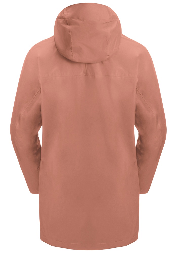 Jack Wolfskin Funktionsjacke »MAINKAI LONG JKT W«, mit Kapuze