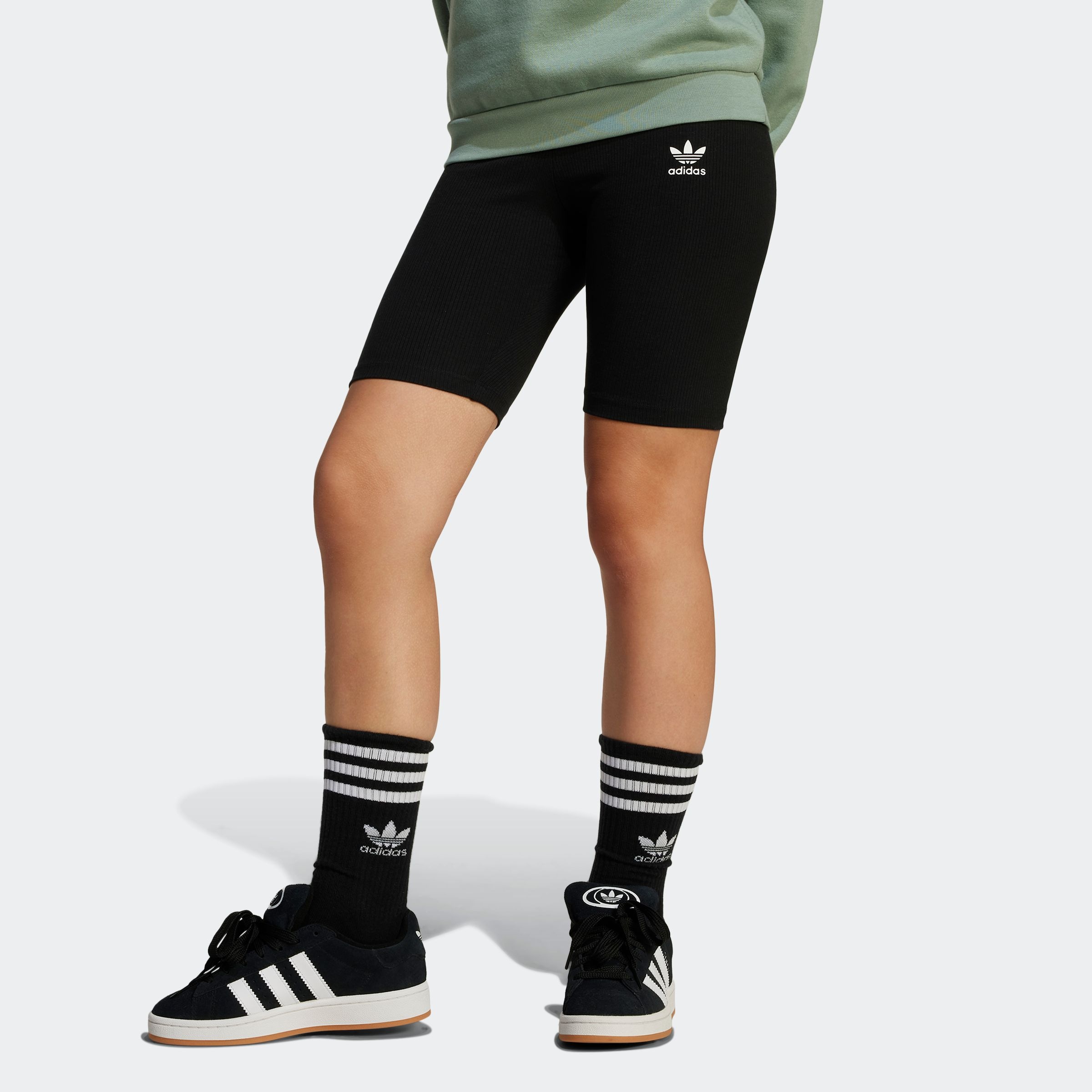 Image of adidas Originals Shorts "RIB C SHORTS" ohne Verschluss, aus Baumwolle, Viskose und Elasthan