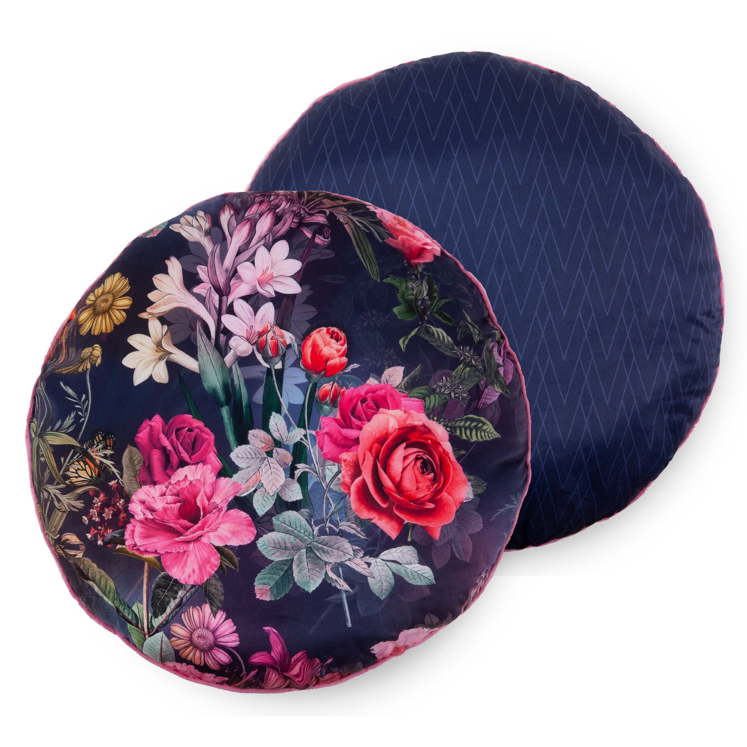 Image of Descanso Dekokissen »Simone«, (1 St., 1 55 cm rund Dekokissen-Mit Biese), mit Blumendruck bei Ackermann Versand Schweiz