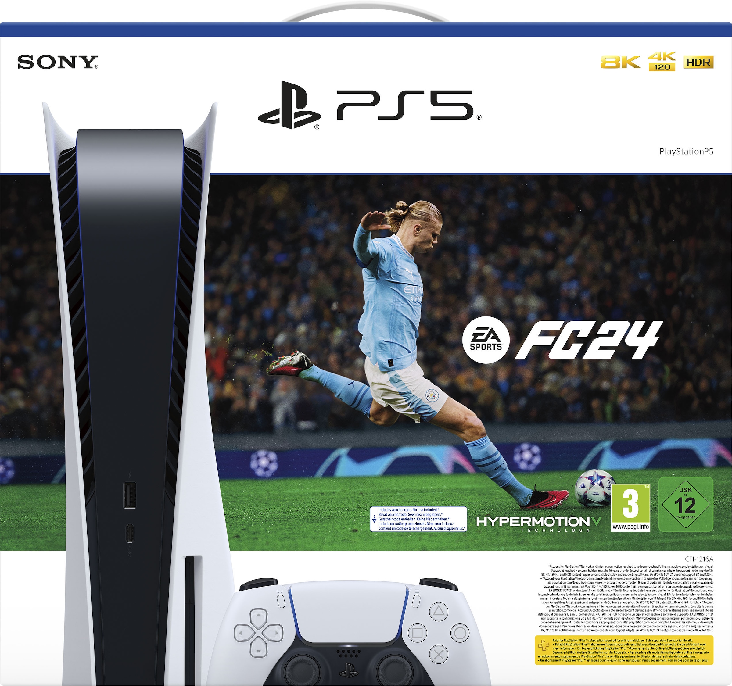 PlayStation 5 Konsolen-Set, Disk Edition + EA Sports FC 24 (DLC)