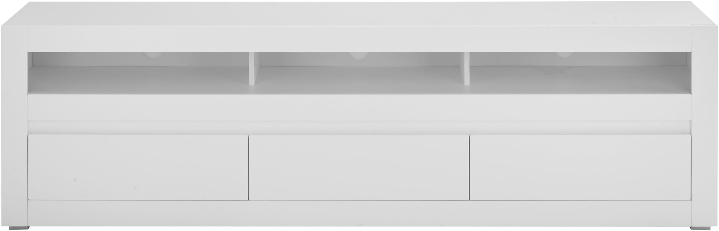 INOSIGN Lowboard »Chester, moderner TV-Unterschrank, Kommode mit Stauraum, Weiss Matt«, (1 St.), austauschbare Blende in Griffleiste, zeitloses Design, 217 cm breit