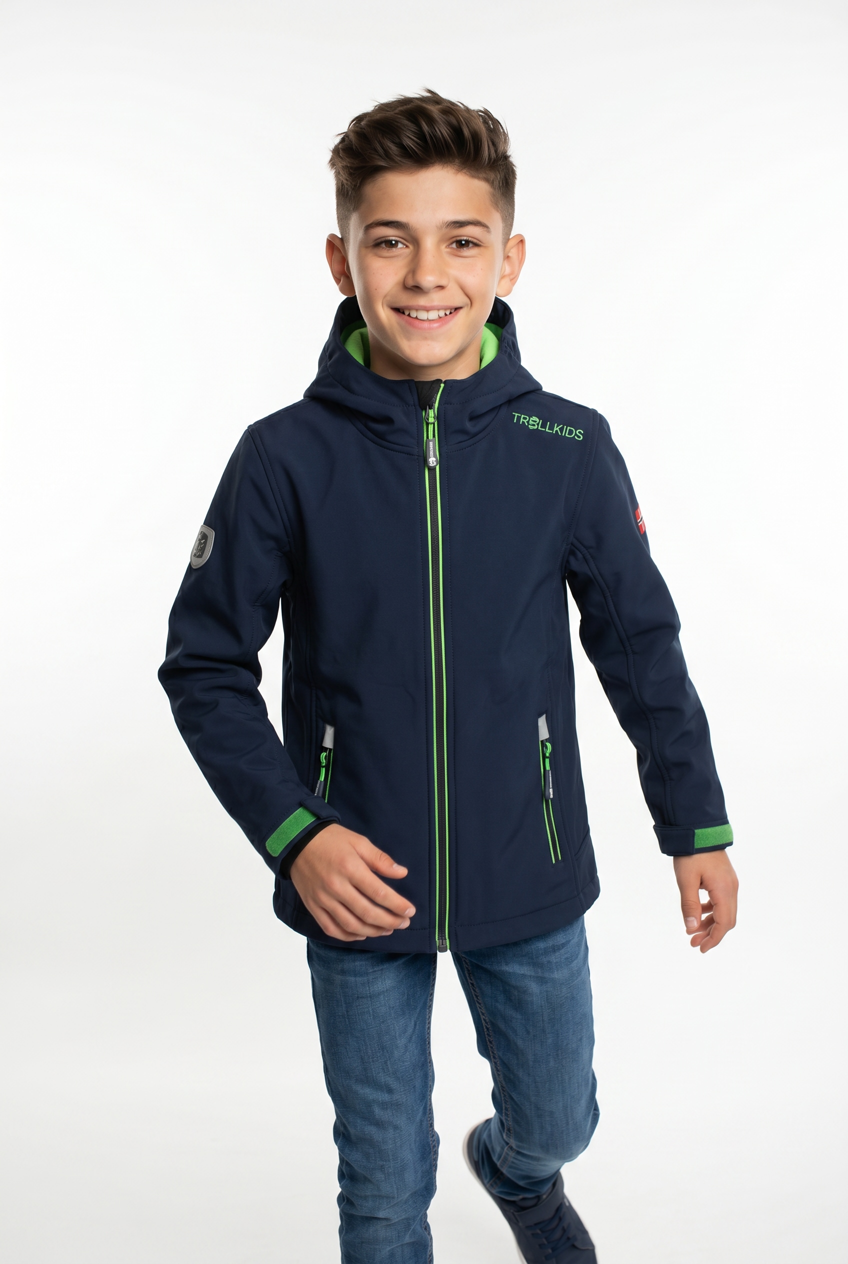 TROLLKIDS Veste softshell »Kids Trollfjord Jacket« design à manches longues, avec fermeture éclair, isolant thermique