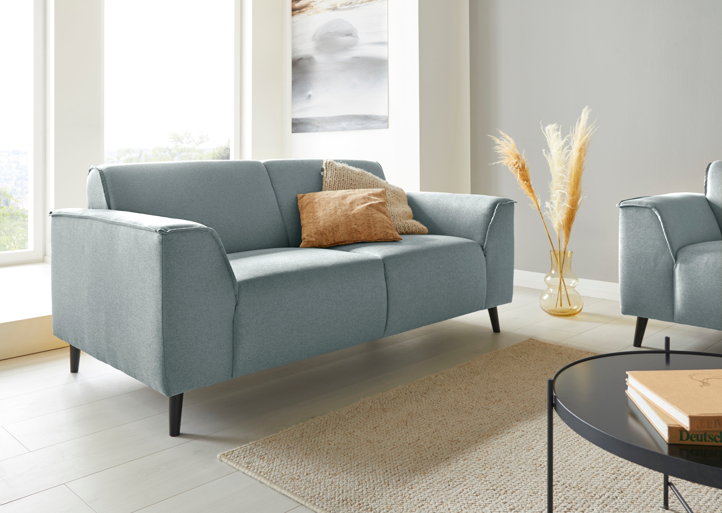 DOMO collection 2-Sitzer »Amora moderne Formensprache, tolle Verarbeitungsdetails,  komfortabel« mit Federkern für hohen Sitzkomfort