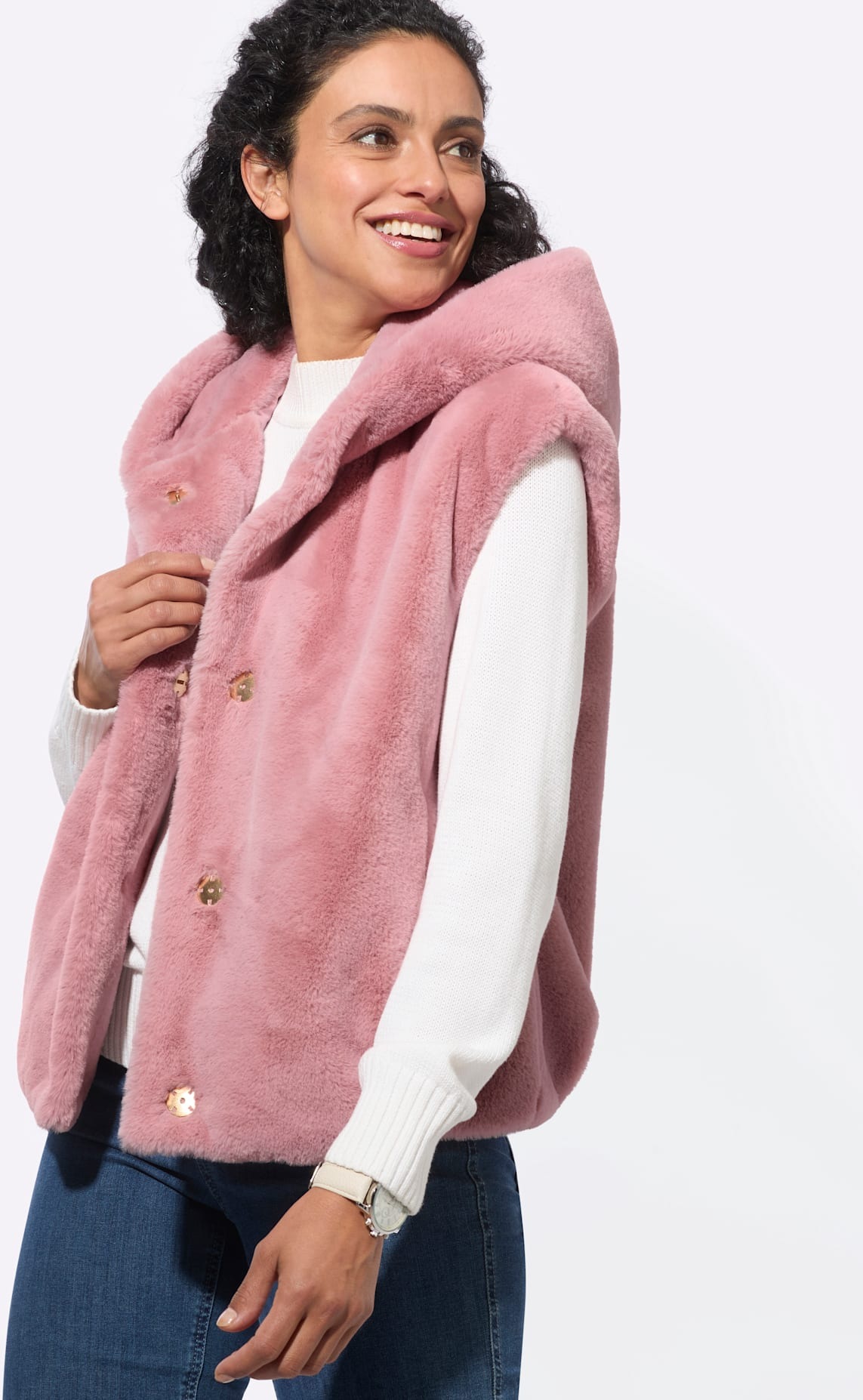 Inspirationen Gilet en imitation fourrure